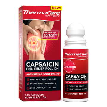 ThermaCare Arthritis Pain Relief Roll-On - Fast-Acting Capsaicin Formula for Joint & Muscle Pain - Soothing Warmth - Mess-Free Application - Targets Stiffness & Discomfort - 2.5 oz ThermaCareAu supplements
