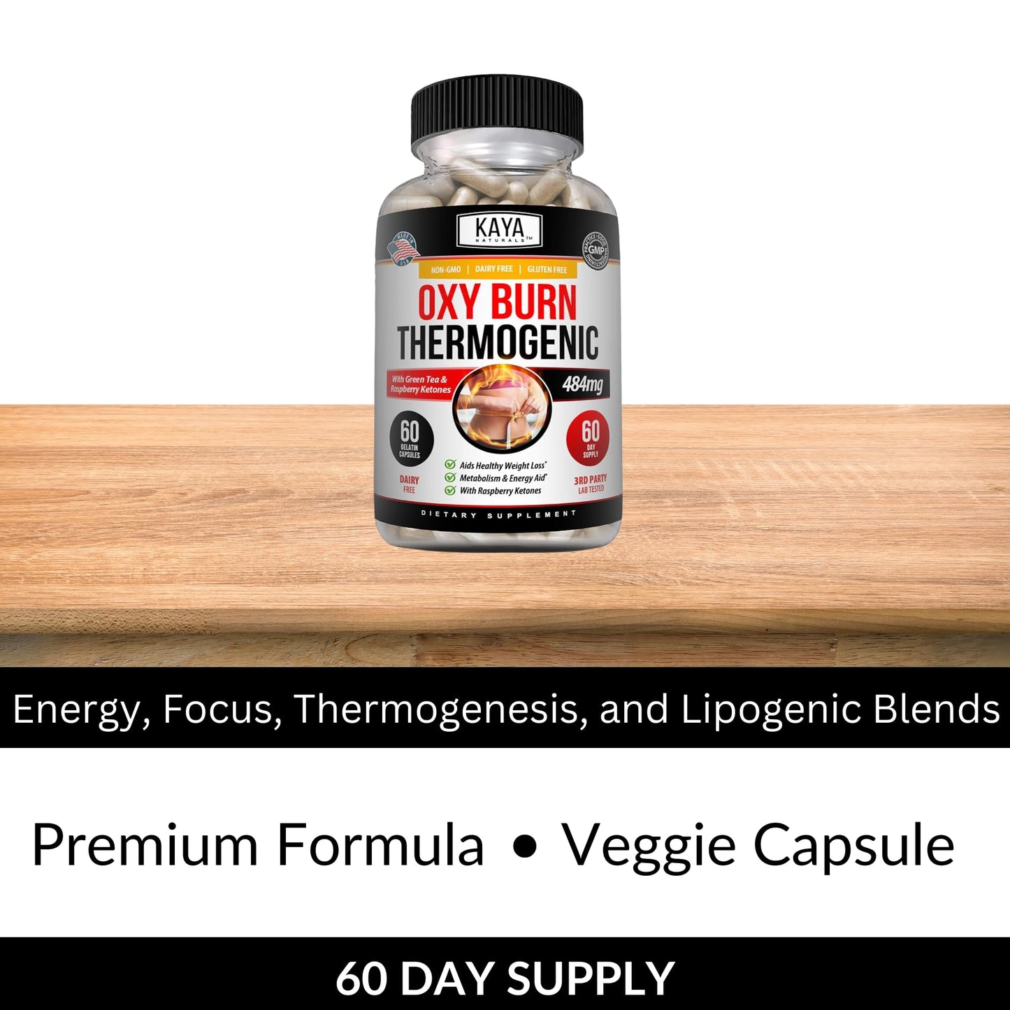 Kaya Naturals Oxy Burn - Weight Loss Pills for Women & Men - Appetite Suppressant Kaya NaturalsUS supplements
