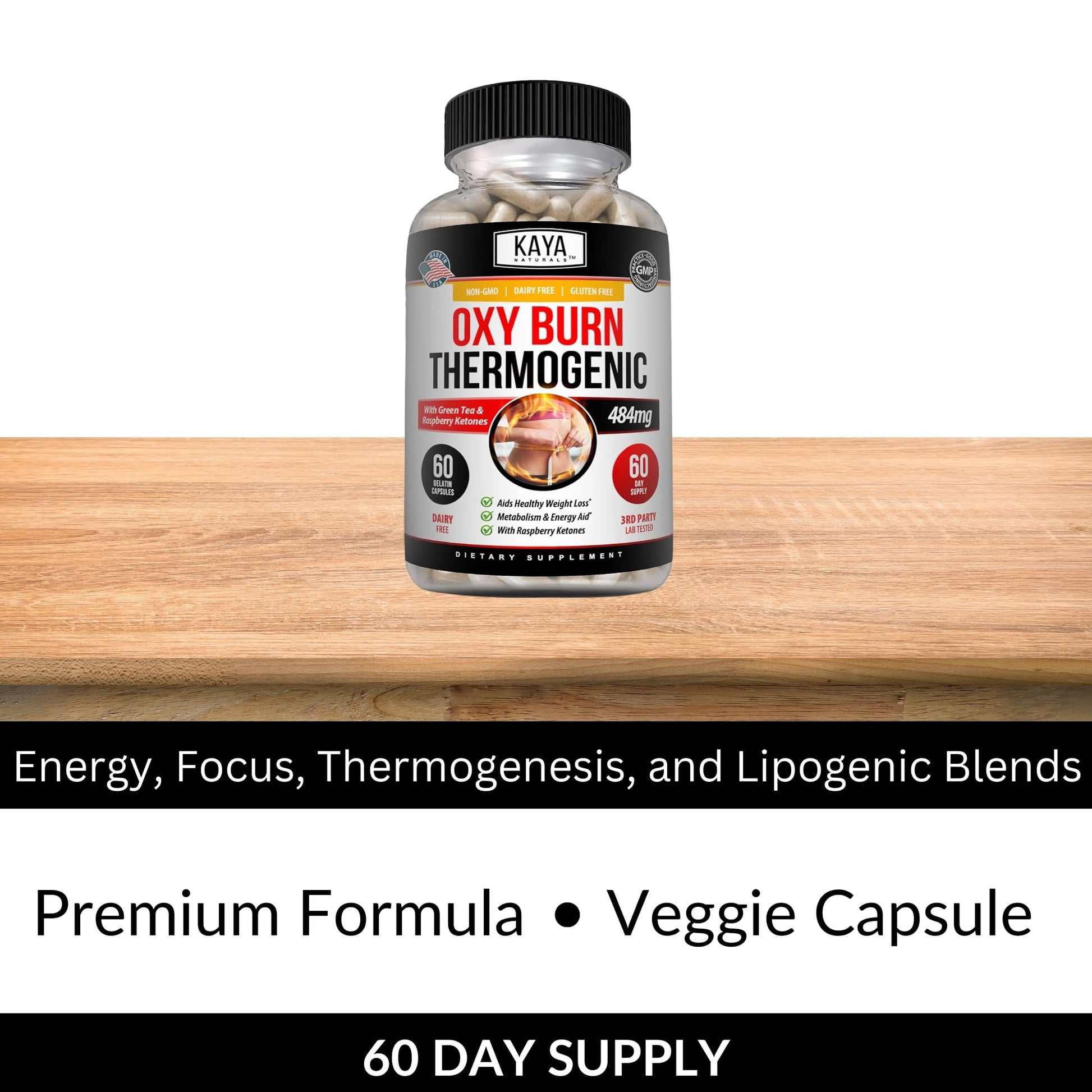 Kaya Naturals Oxy Burn - Weight Loss Pills for Women & Men - Appetite Suppressant Kaya NaturalsUS supplements