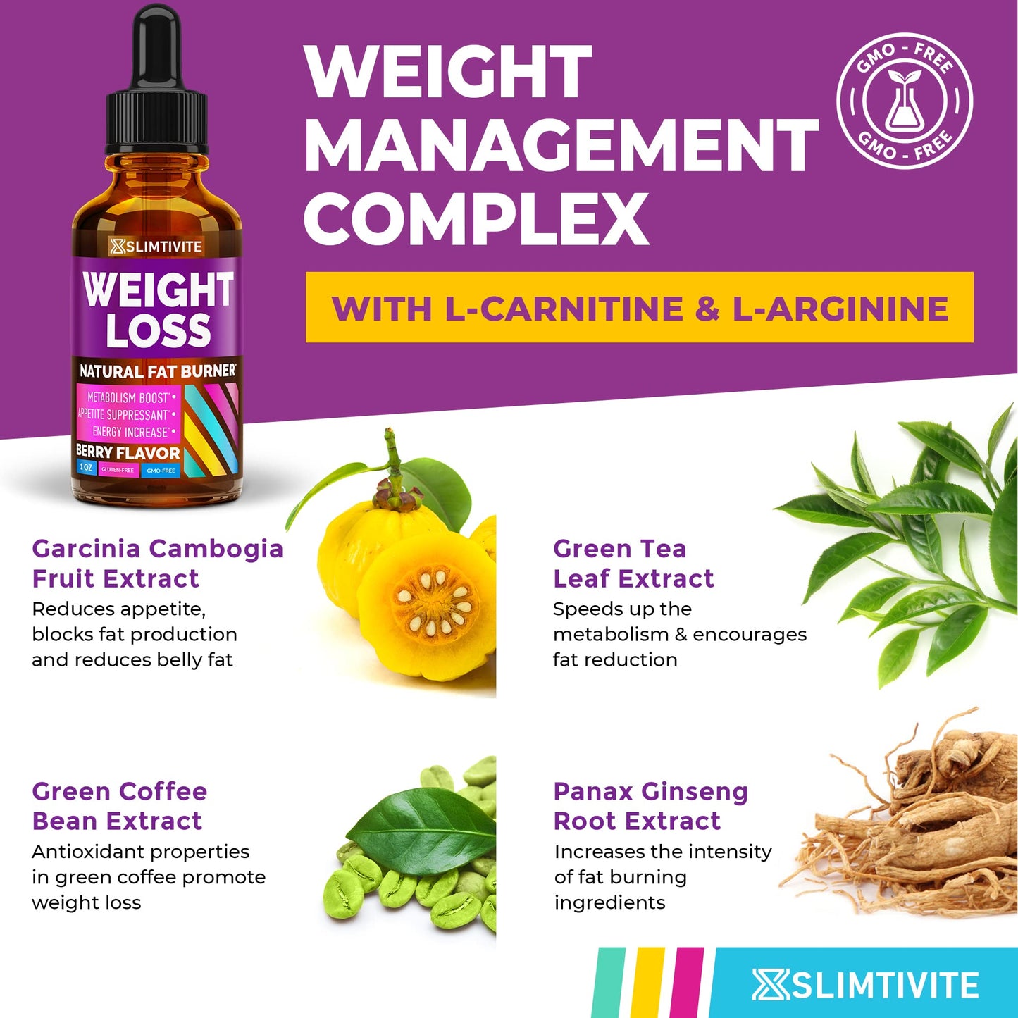 Slimtivite Weight Loss Drops - Diet Fat Effective Appetite Suppressant & Metabolism A.VogelUS supplements