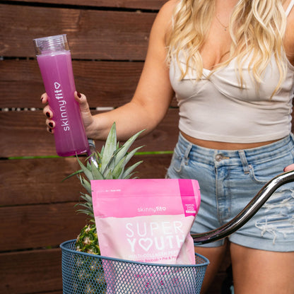 SkinnyFit Super Youth Tropical Punch Multi-Collagen Peptides + Probiotics, Baobab Fiber SkinnyFitUS supplements