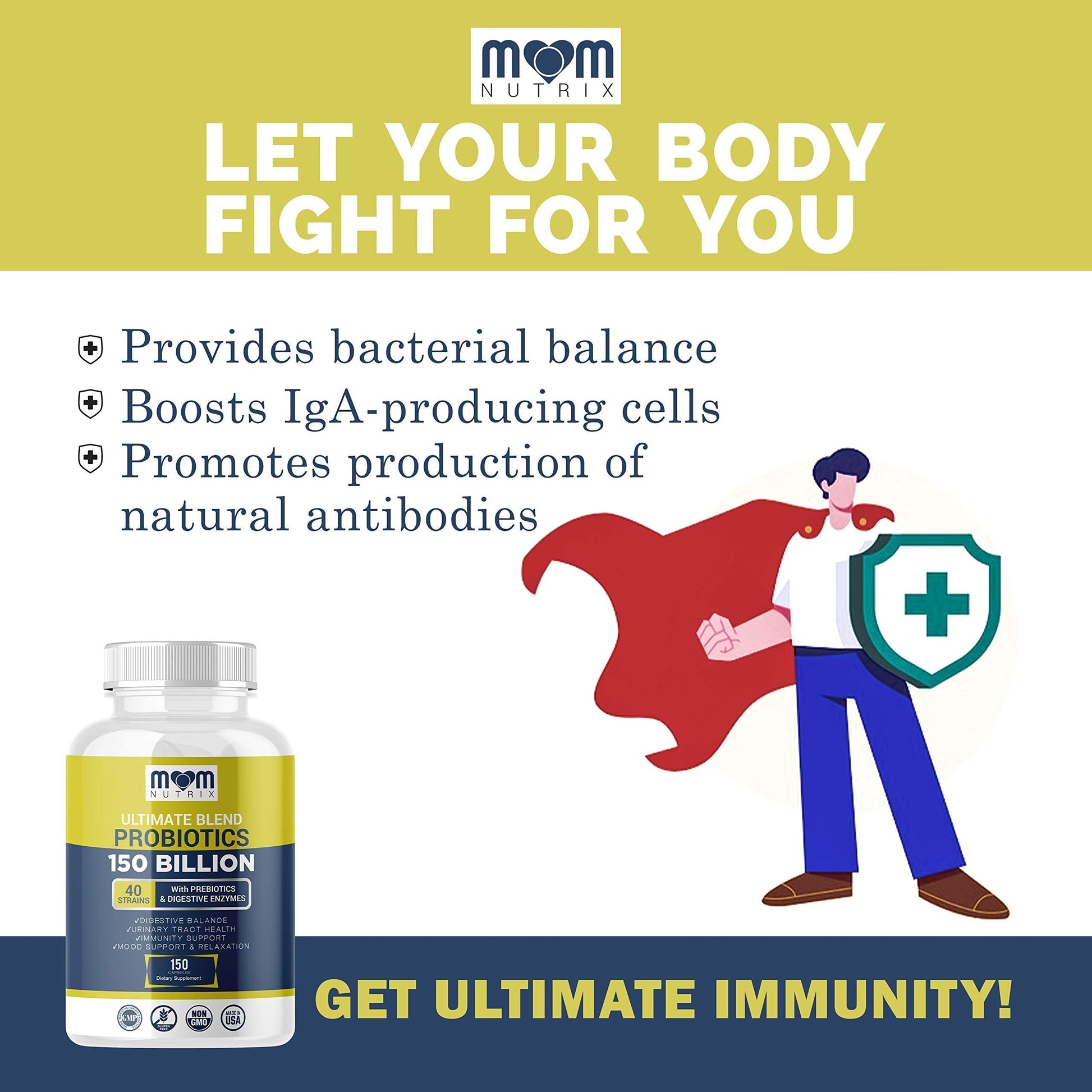 Probiotics 150 Billion CFU - 40 Strain Probiotics for Women, Probiotics for Men and Adults Dr. JOEL'SAu supplements