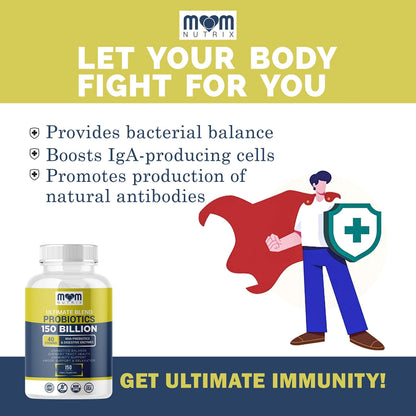 Probiotics 150 Billion CFU - 40 Strain Probiotics for Women, Probiotics for Men and Adults Dr. JOEL'SUS supplements