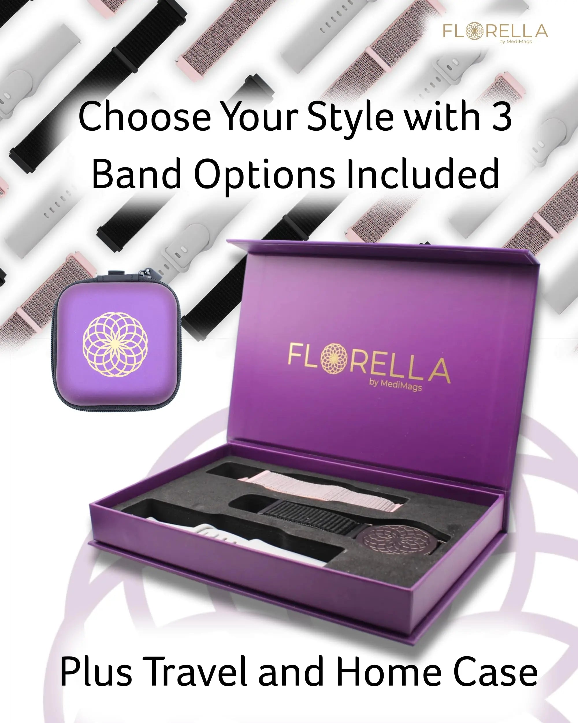 MediMags Period Pain Relief Device - Clinically Proven, All Natural Relief for A Life On The Go - The Florella Therapeutic Device Helps Alleviate The Pain from Menstrual Cramps. FlorellaAu supplements