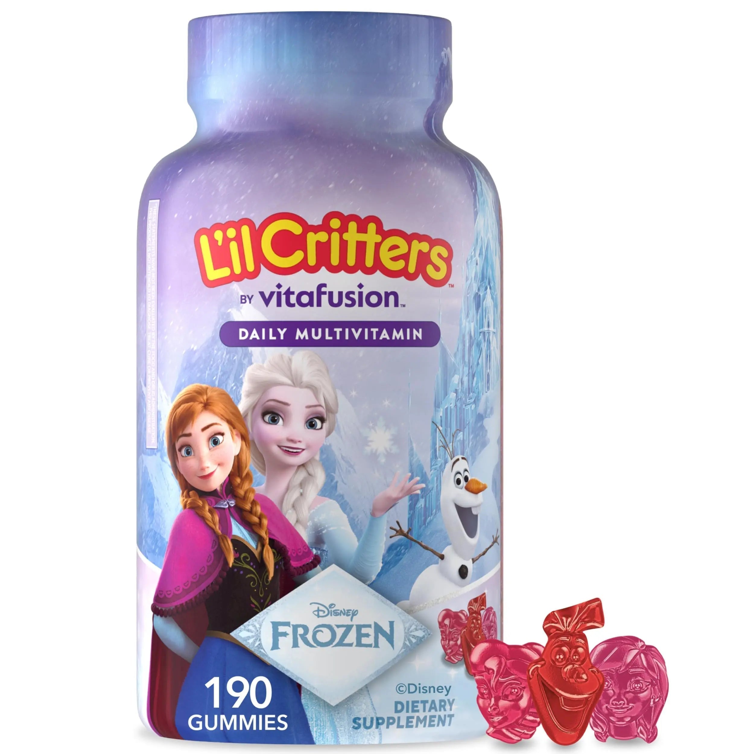 L'il Critters Frozen Daily Kids Multivitamin Gummies Assorted Berry Flavors for Ages 2+ Toddlers and Kids, Disney Multivitamin Gummies Lil CrittersAu supplements