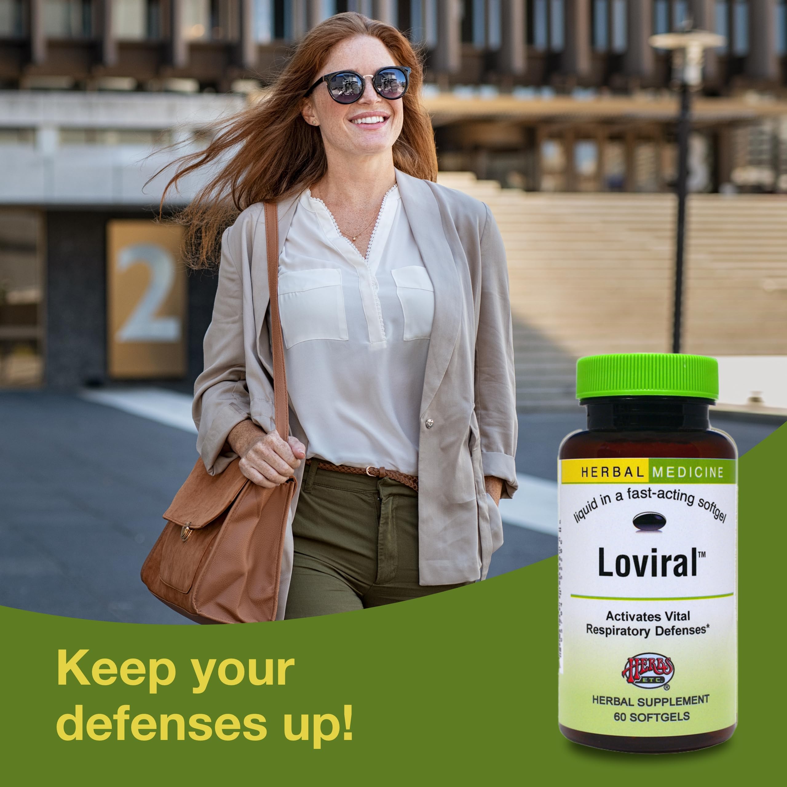 Herbs Etc. Loviral - Lung Health Supplement for Respiratory Defense & Support - Herbal Supplement with Lomatium, Pelargonium & OSHA - Gluten-Free - 60 Softgels (60 Servings) Herbs Etc.Au supplements