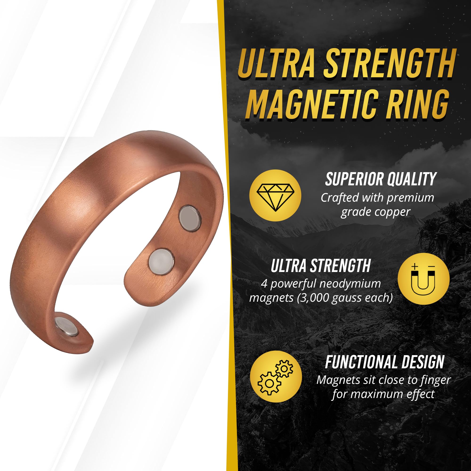 MagnetRX® Magnetic Copper Ring – Elegant Magnetic Rings – Copper Rings for Women & Men MagnetRXAu supplements
