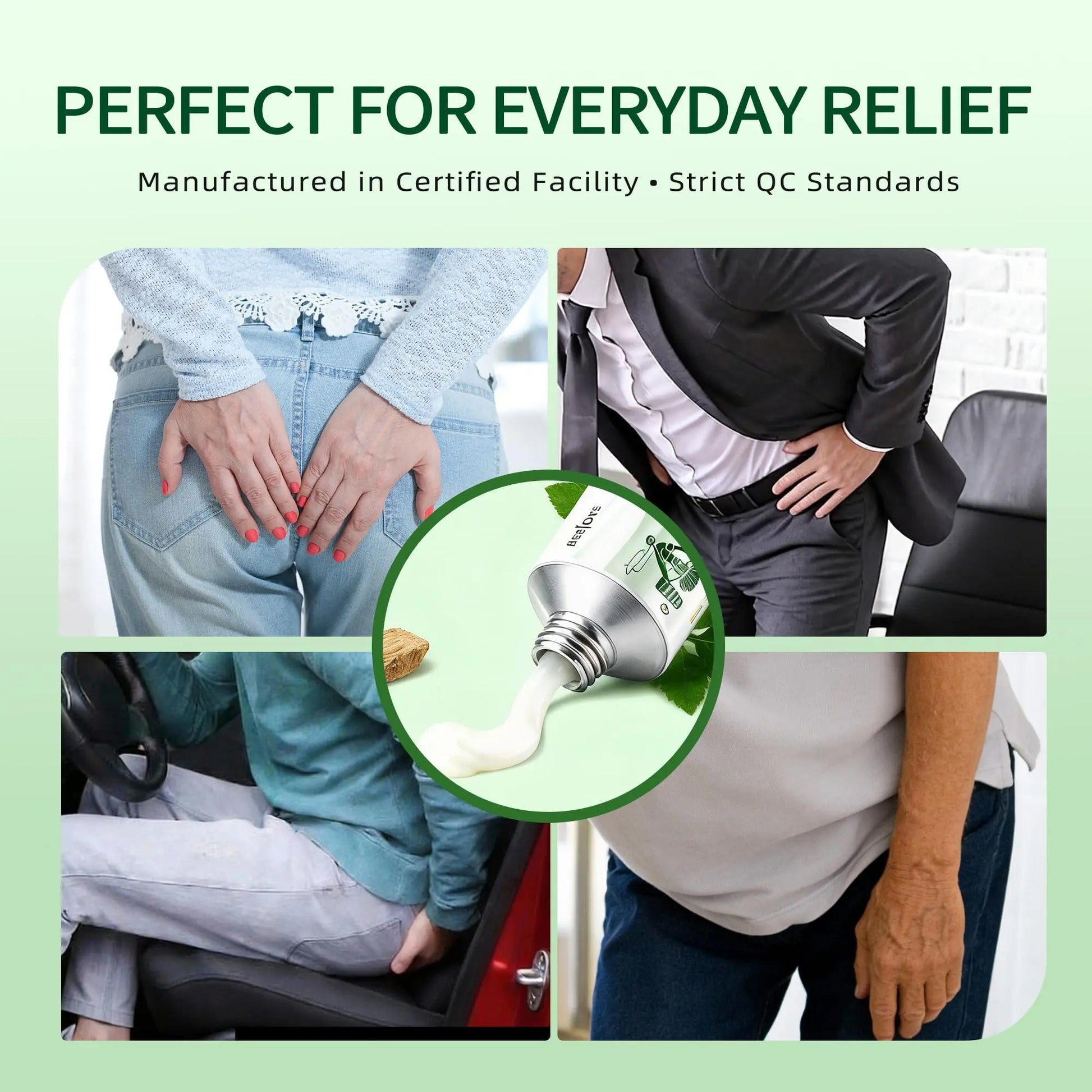 Reejoys Hemorrhoid Cream: Advanced Herbal Hemorrhoids Treatment Cream for Itching and Burning, Shrink & Soothe Hemorrhoids - 1.8 Oz ReejoysAu supplements