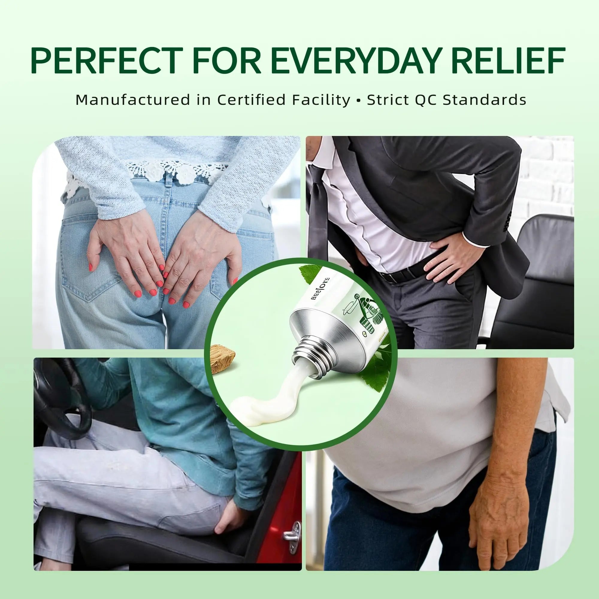 Reejoys Hemorrhoid Cream: Advanced Herbal Hemorrhoids Treatment Cream for Itching and Burning, Shrink & Soothe Hemorrhoids - 1.8 Oz ReejoysAu supplements