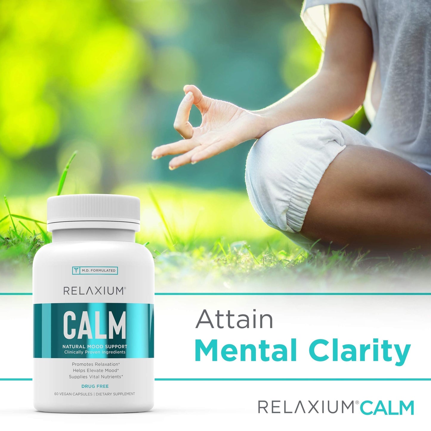Relaxium Calm, Non-Habit Forming, Stress & Mood Support Supplement RelaxiumUS supplements