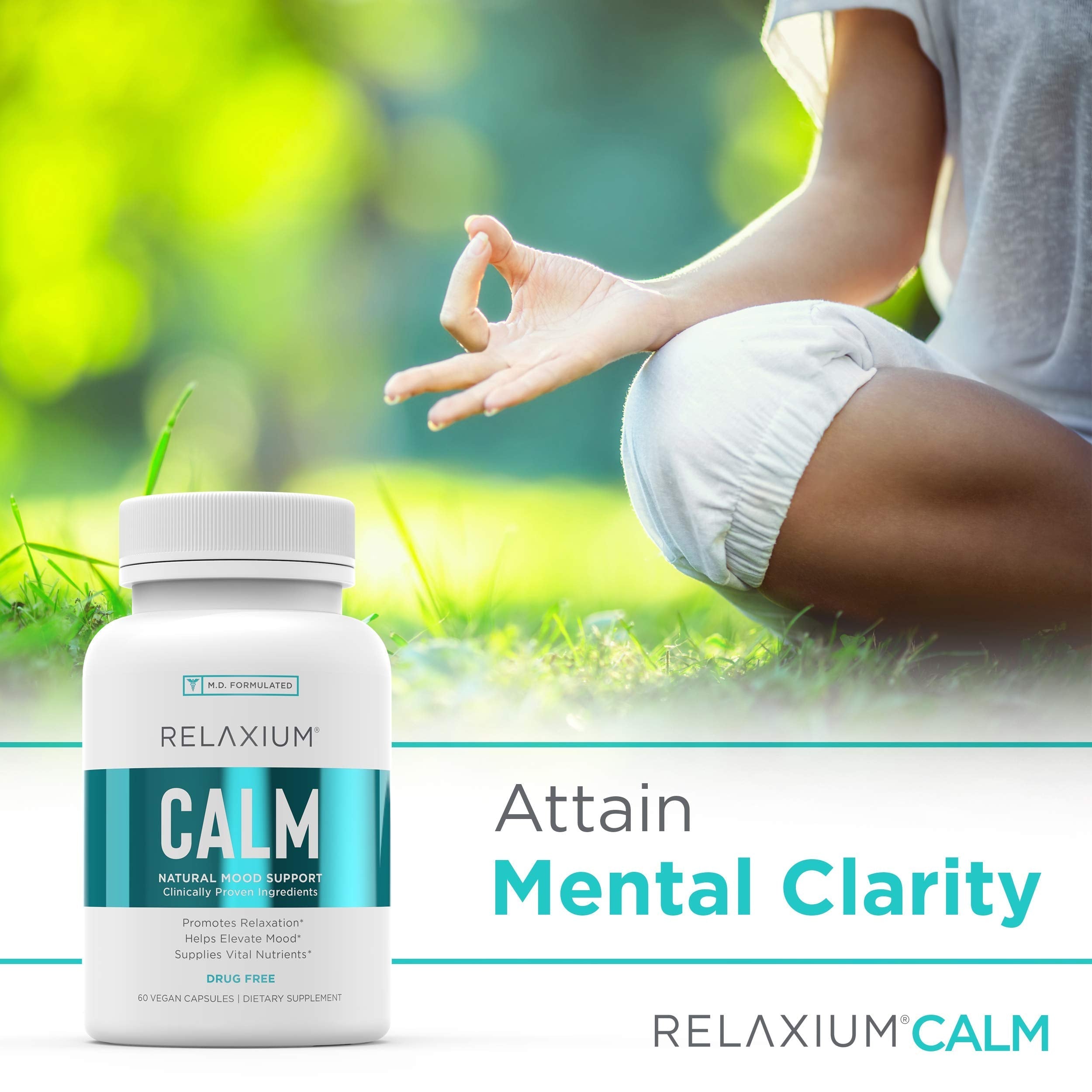 Relaxium Calm, Non-Habit Forming, Stress & Mood Support Supplement RelaxiumUS supplements