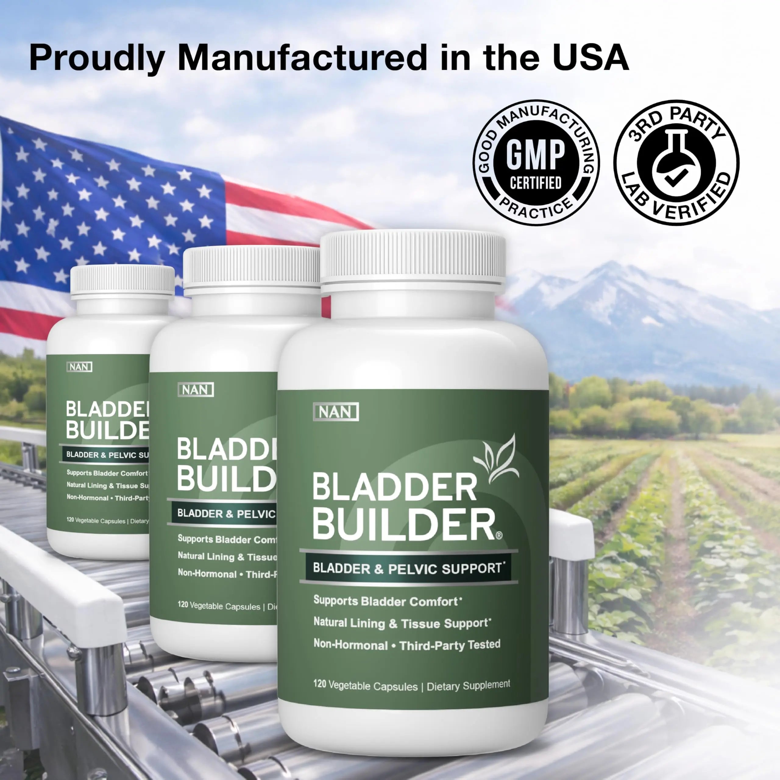 BLADDER BUILDER - Bladder Health Supplement for Bladder Support & Bladder Discomfort – Supports Bladder Lining – 120 Capsules – Made in USA** BLADDER BUILDERAu supplements