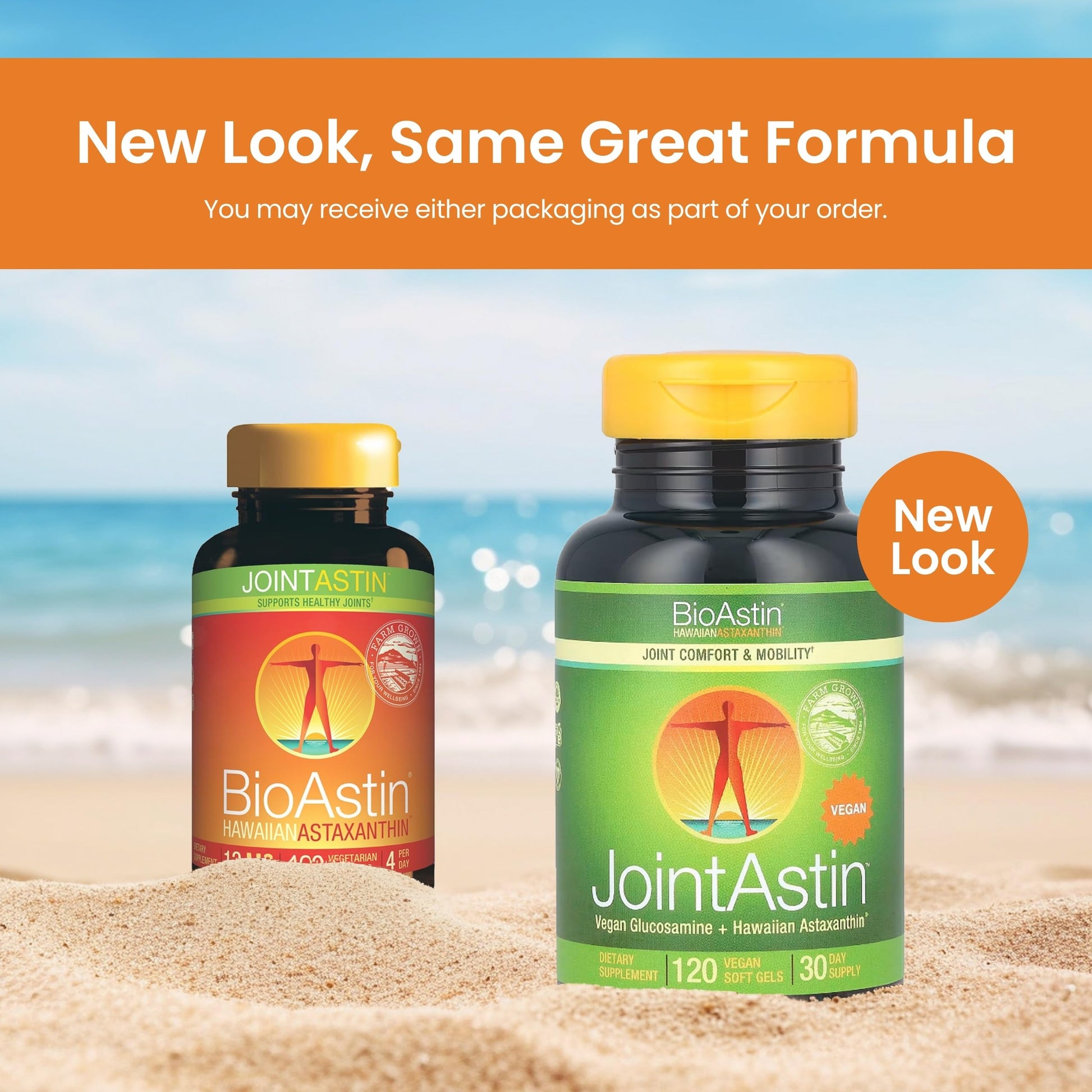 Nutrex Hawaii JointAstin - 12 mg, 120 Softgels - Joint Support Supplement with Glucosamine & BioAstin Hawaiian Astaxanthin - Farm-Direct Antioxidant Supplement Joint, Eye, Skin & Immune System Health* Nutrex HawaiiAu supplements