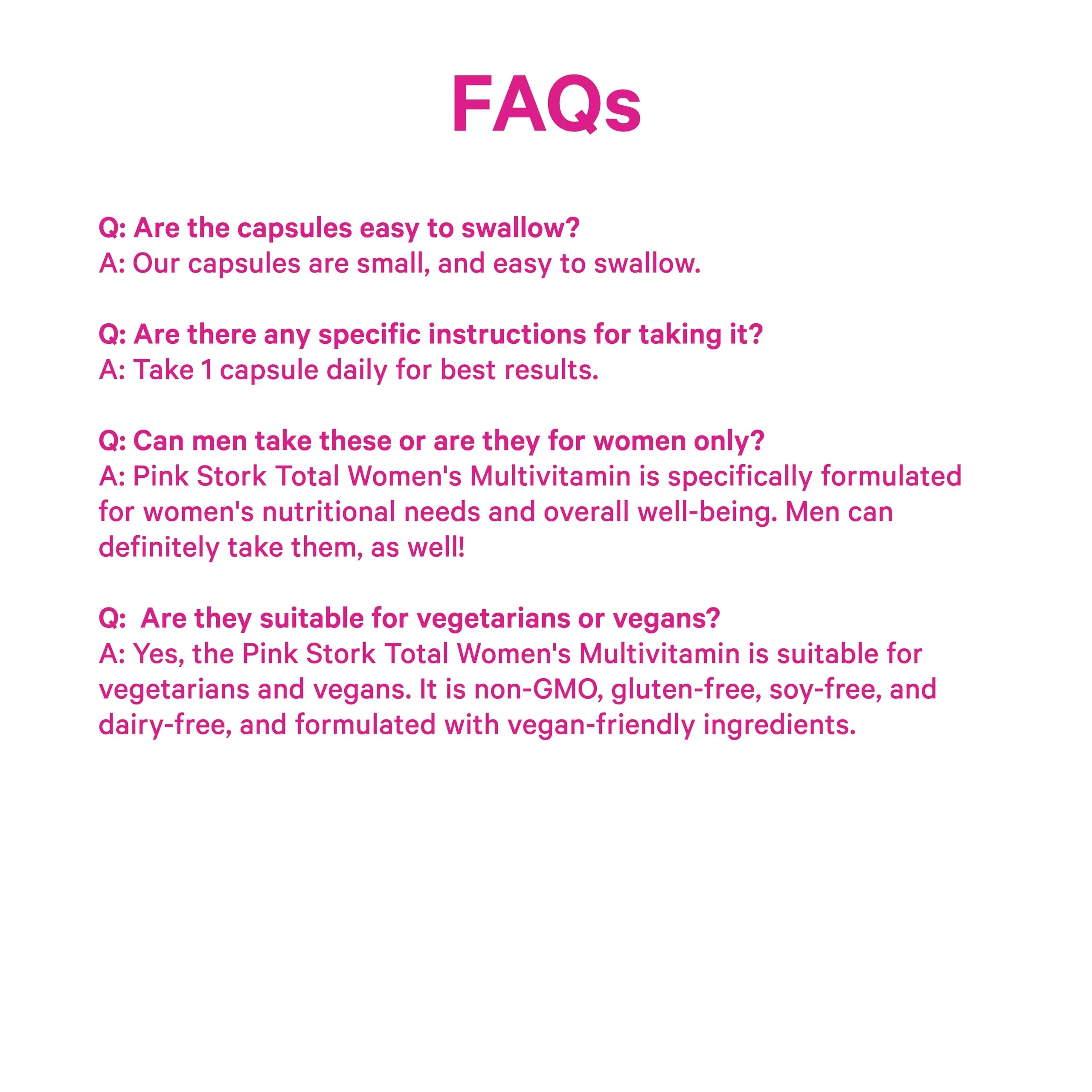 Pink Stork Total Women's Multivitamin - 19 Essential Vitamins for Women & Nutrients – Energy, Metabolism, Hormone, Immune & Mood Support Pink StorkAu supplements