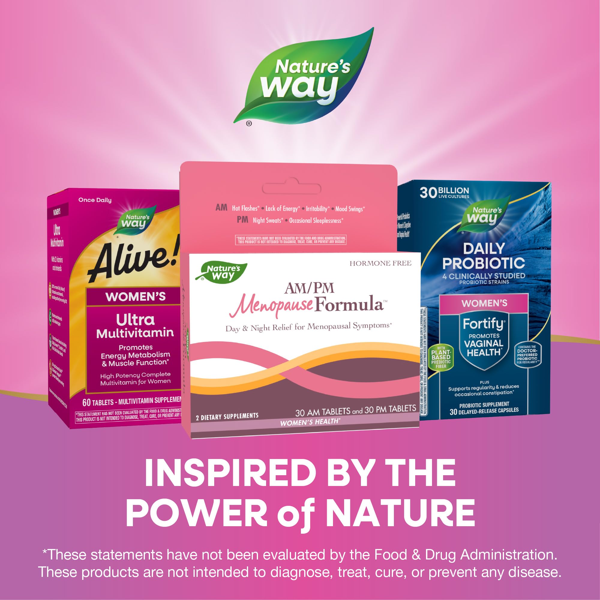 Nature's Way AM/ PM Menopause and Hot Flash Relief*, Hormone-Free Formulas Including Nature's WayAu supplements