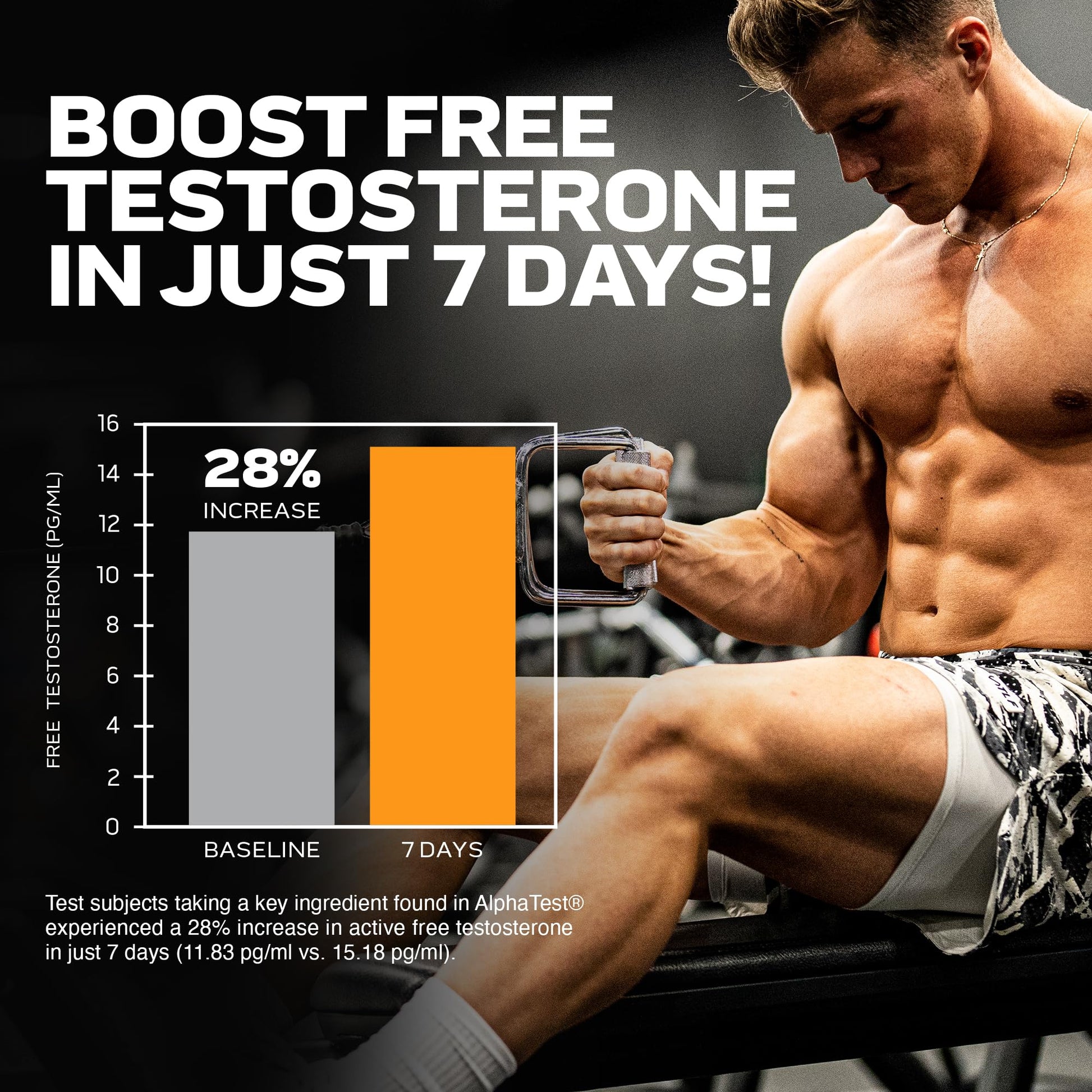 Testosterone Booster for Men, MuscleTech AlphaTest, Tribulus Terrestris & Boron Suppleme MuscleTechUS supplements
