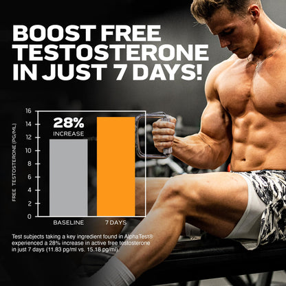 Testosterone Booster for Men, MuscleTech AlphaTest, Tribulus Terrestris & Boron Suppleme MuscleTechUS supplements