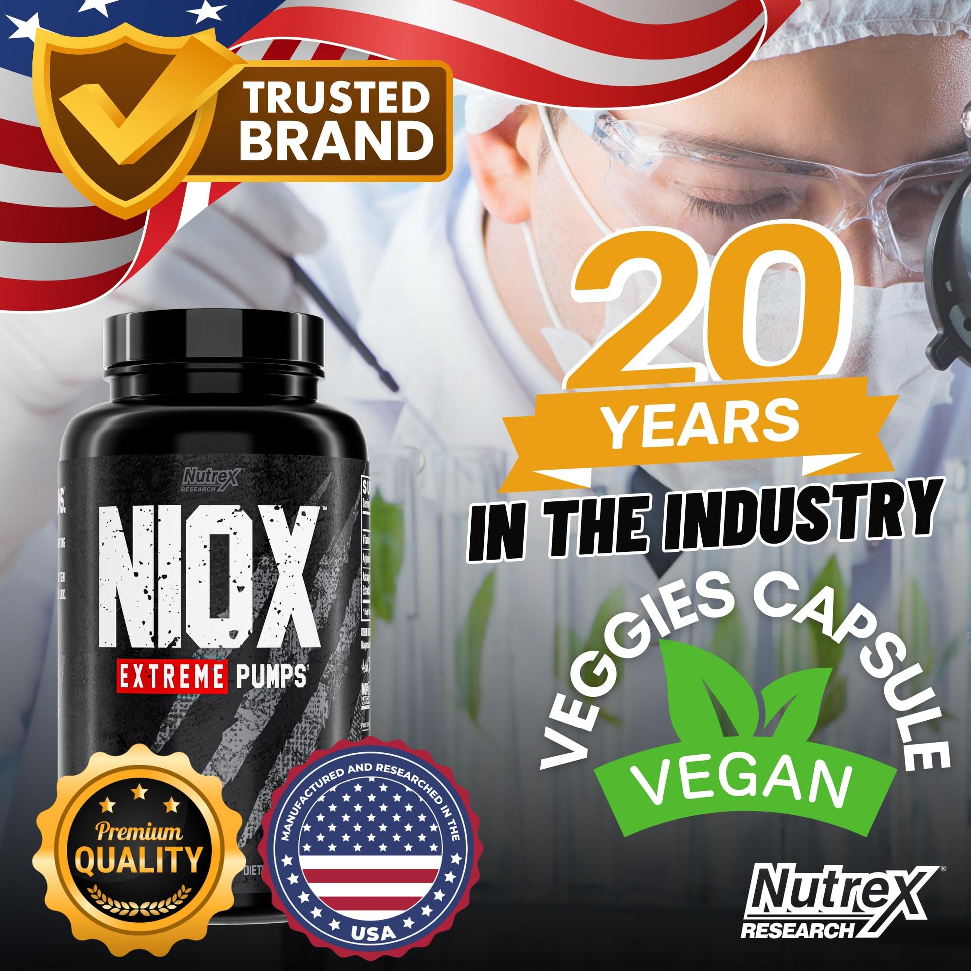 Nutrex Research NIOX Extreme Pumps - 180-Count Pre-Workout Pump Supplement Nutrex ResearchAu supplements