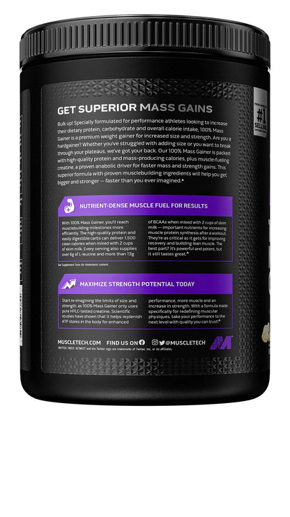Mass Gainer MuscleTech 100% Mass Gainer Protein Powder Protein Powder for Muscle MuscleTechUS supplements