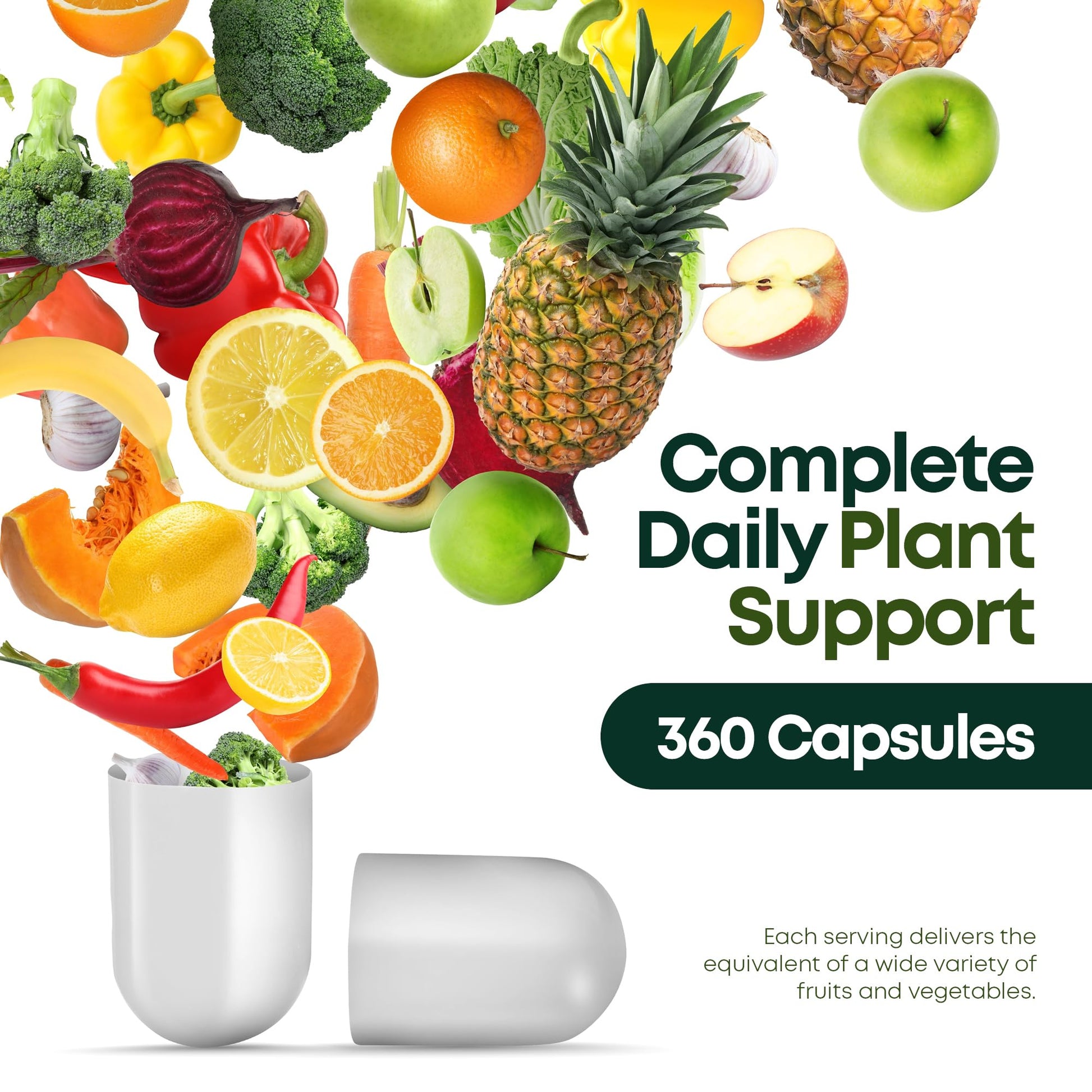 Supermed Research Fruits and Vegetables Supplements – 2 Pack Combination Fruit & Veggies Supplement – Whole Food Vitamins & Minerals for Adults – Superfood Veggie Vitamins for Adults (180 x 2, 360 Ct) Supermed ResearchAu supplements