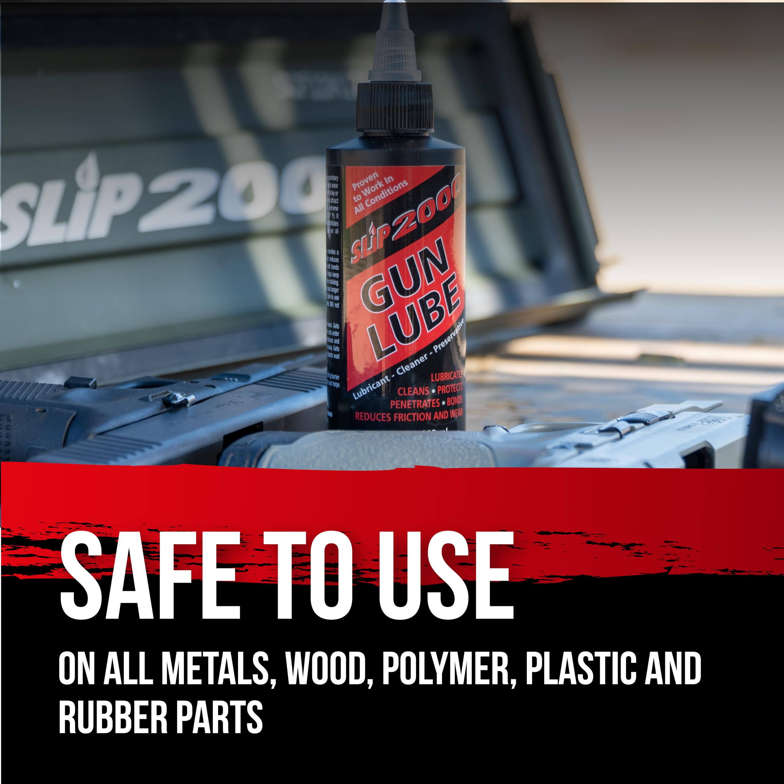 Slip 2000 Gun Lube, 100% Pure Synthetic CLP, Performs in All Conditions, Gun Lubricants for Peak Performance, Reduces Heat, Eliminates Excessive Wear, Shotguns, Rifles and Pistols, 4-Ounce Pump Slip2000Au supplements