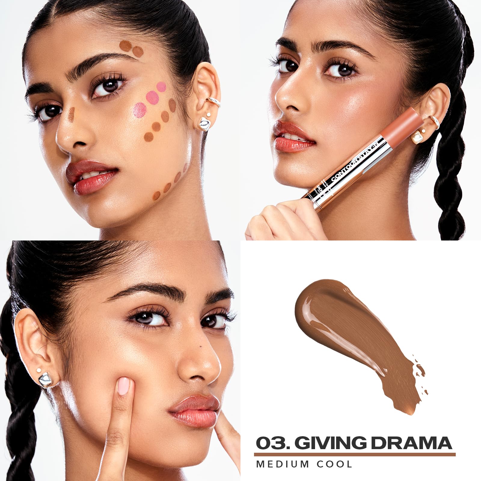 Sacheu Liquid Contour STAY-N Long Wear Cream Contour Makeup — Long Lasting, Blendable, & Lightweight Formula — Vegan & Cruelty-free, Giving Drama SacheuAu supplements