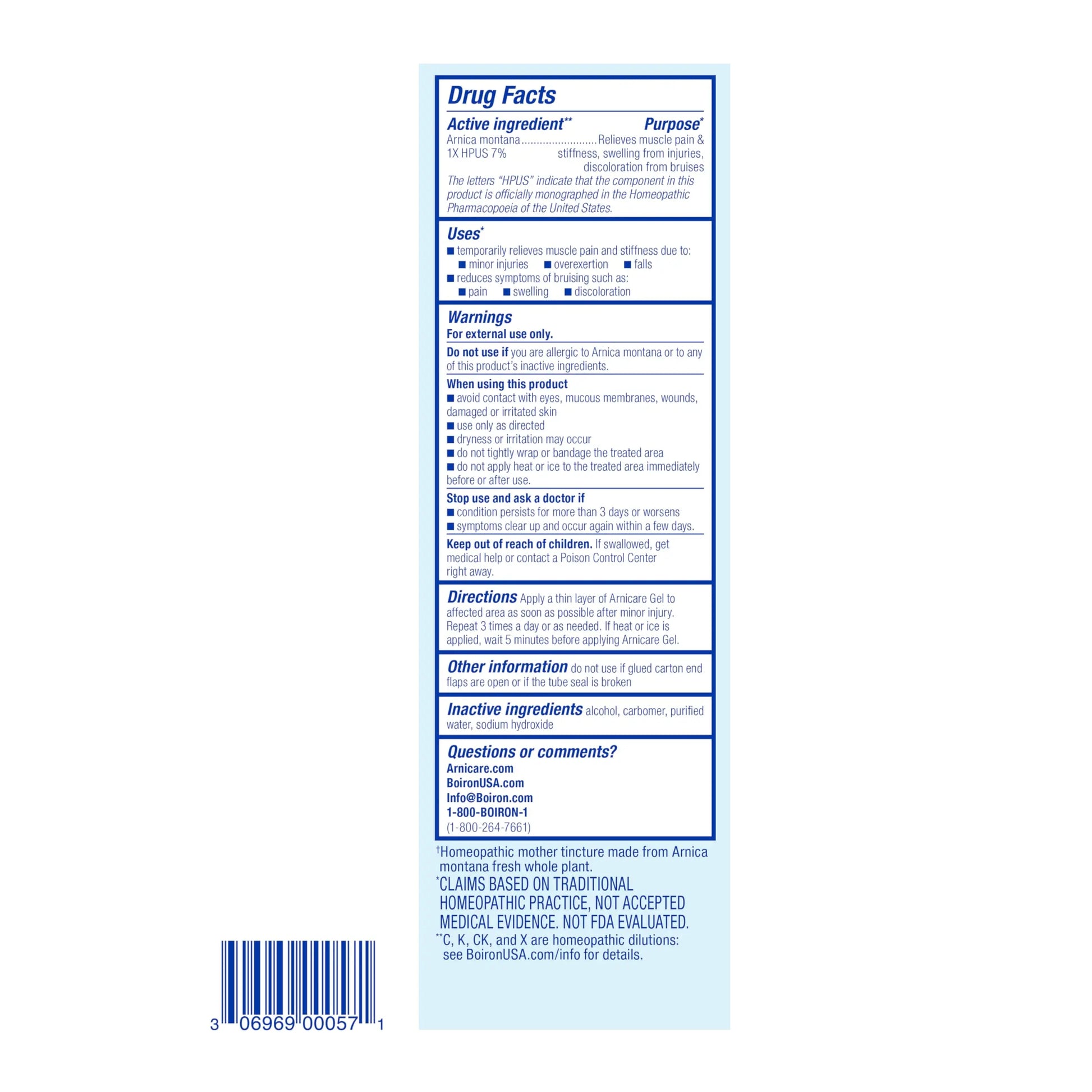 Boiron Arnicare Gel for Relief of Joint Pain, Muscle Pain, Muscle Soreness, and Swelling from Bruises or Injury - Non-greasy and Fragrance-Free - 4.2 oz BoironAu supplements