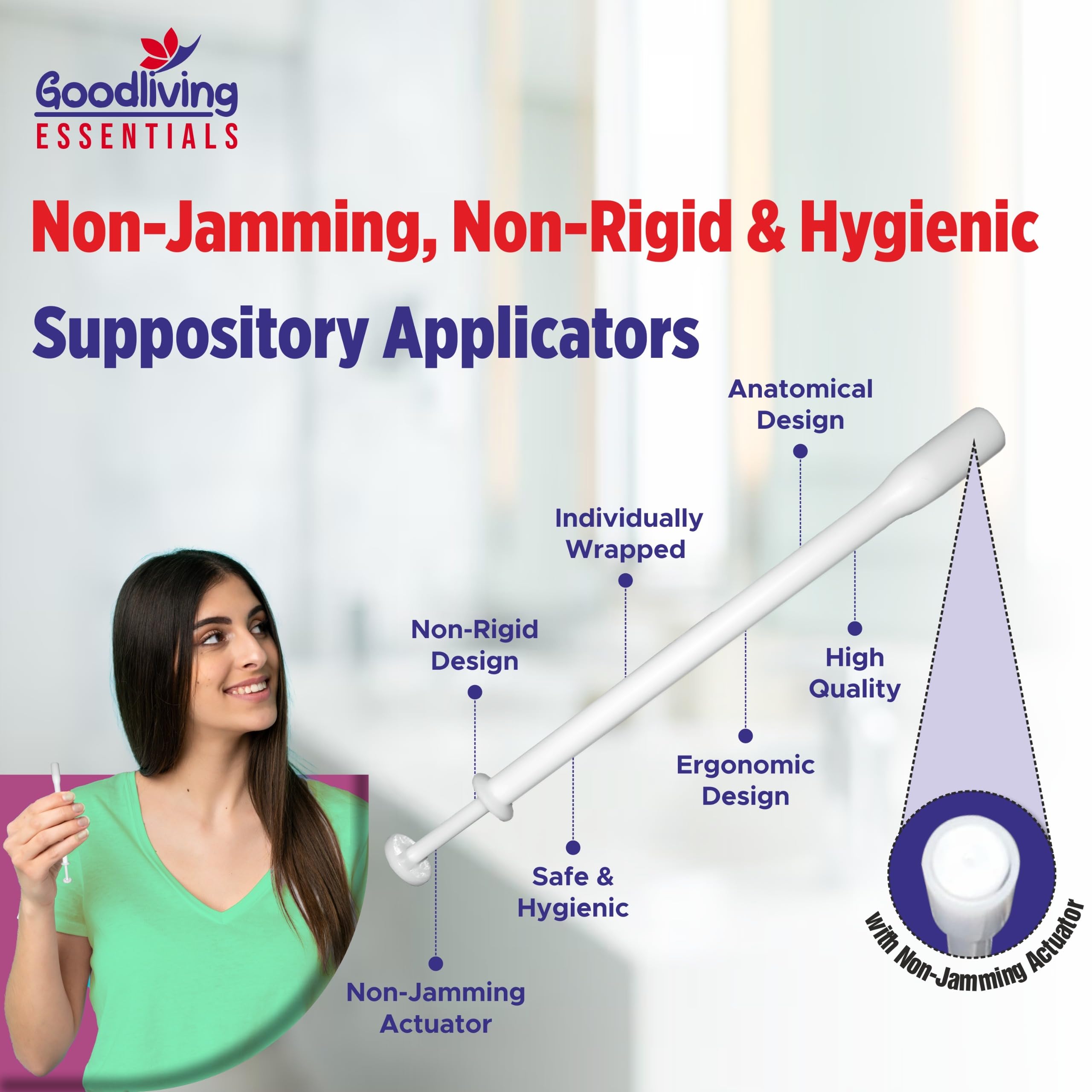 Suppository Applicators Mega Pack 30 Count Hygienic Inserter | Fits Suppositories Without Getting Stuck Inside With Our Innovative Pusher | Soft Tip, Smooth & Pain-Free Suppository Insertion Tool Goodliving EssentialsUS supplements