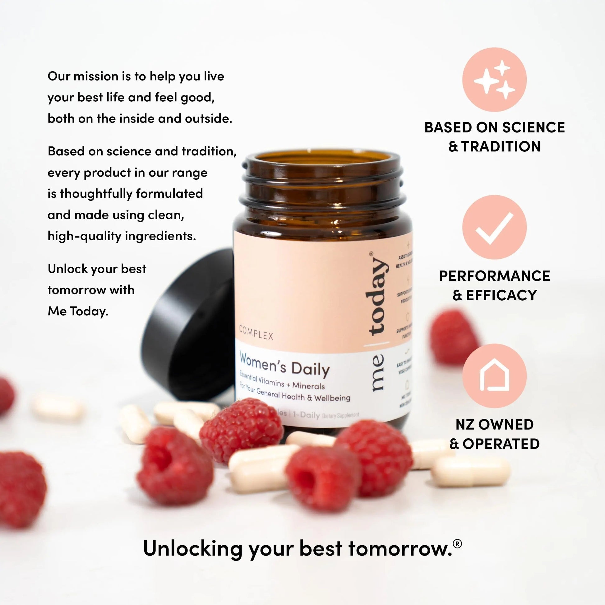 me today Daily Multivitamin for Women – Womens Multivitamin & Multimineral Supplement with 27 Vitamin A, D, C, Zinc, Magnesium me todayAu supplements