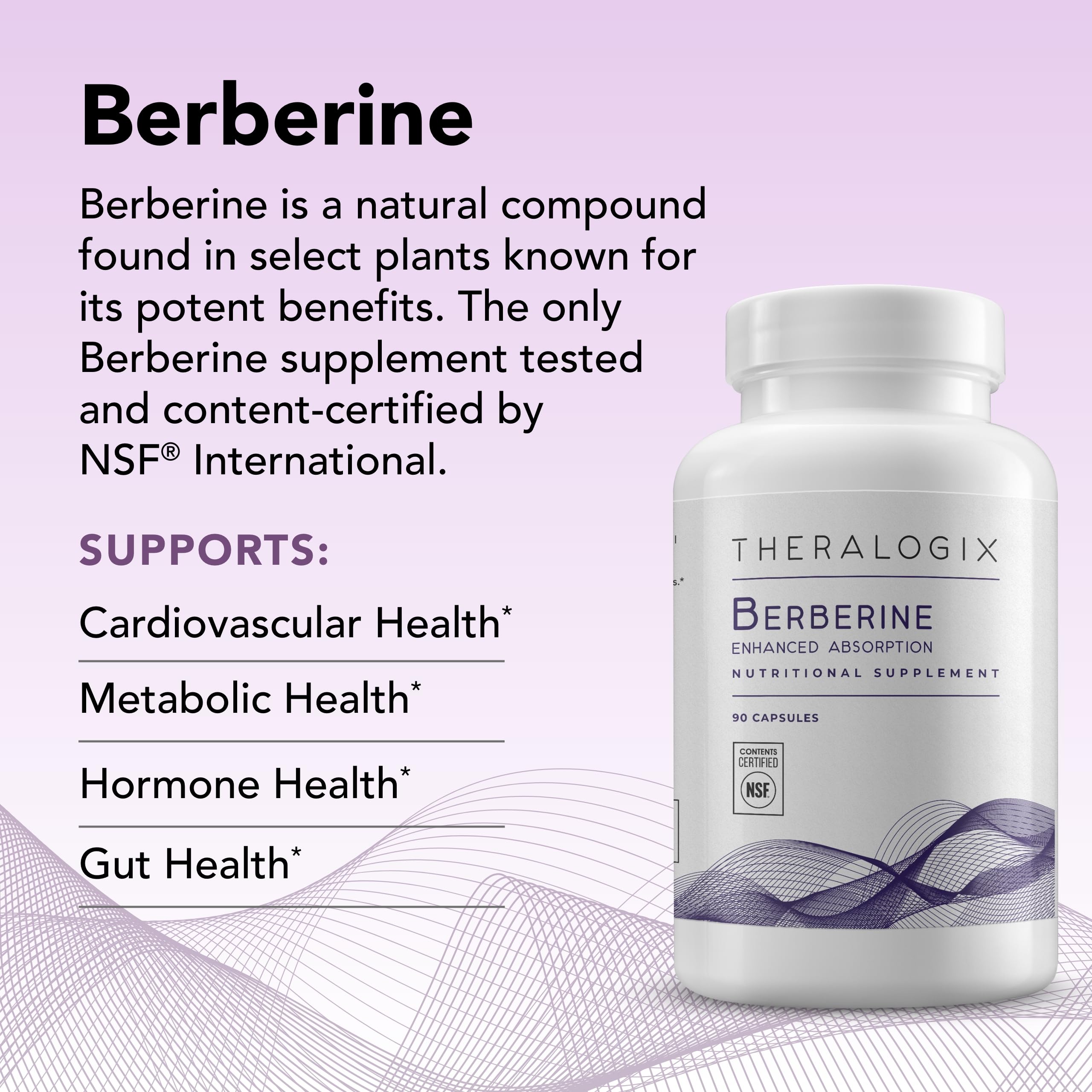 Theralogix Berberine Enhanced Absorption - 90-Day Supply - Made with Berberine TheralogixUS supplements