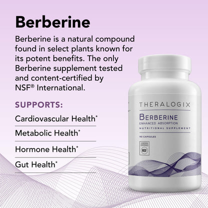 Theralogix Berberine Enhanced Absorption - 90-Day Supply - Made with Berberine TheralogixUS supplements