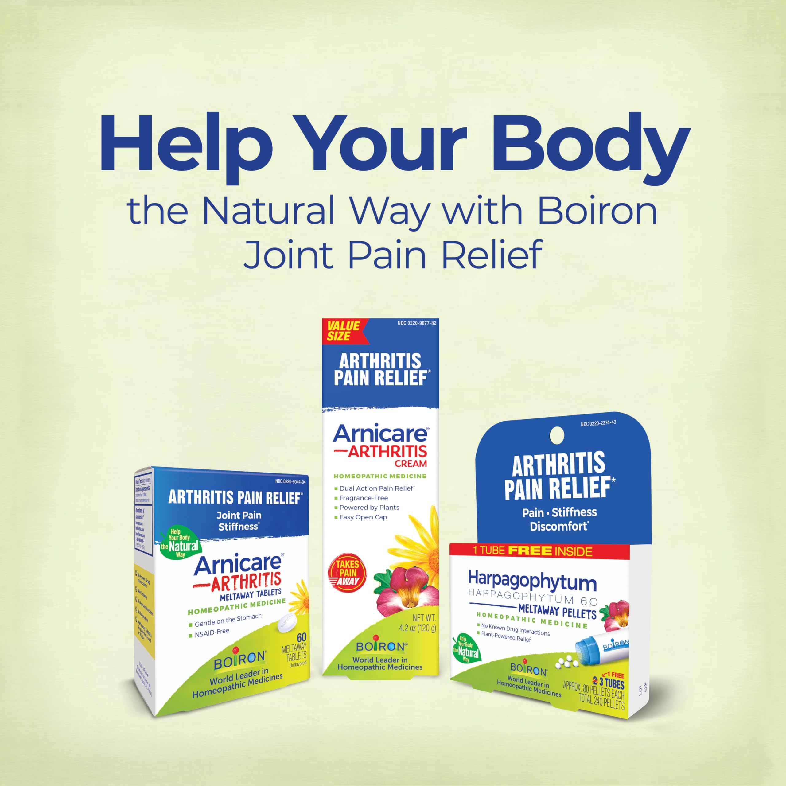 Boiron Arnicare Arthritis Cream for Pain Relief of Knees, Hands, Wrists, Elbows, Joints & Muscles – Quickly Absorbed & Fragrance-Free – 2.5 oz BoironAu supplements