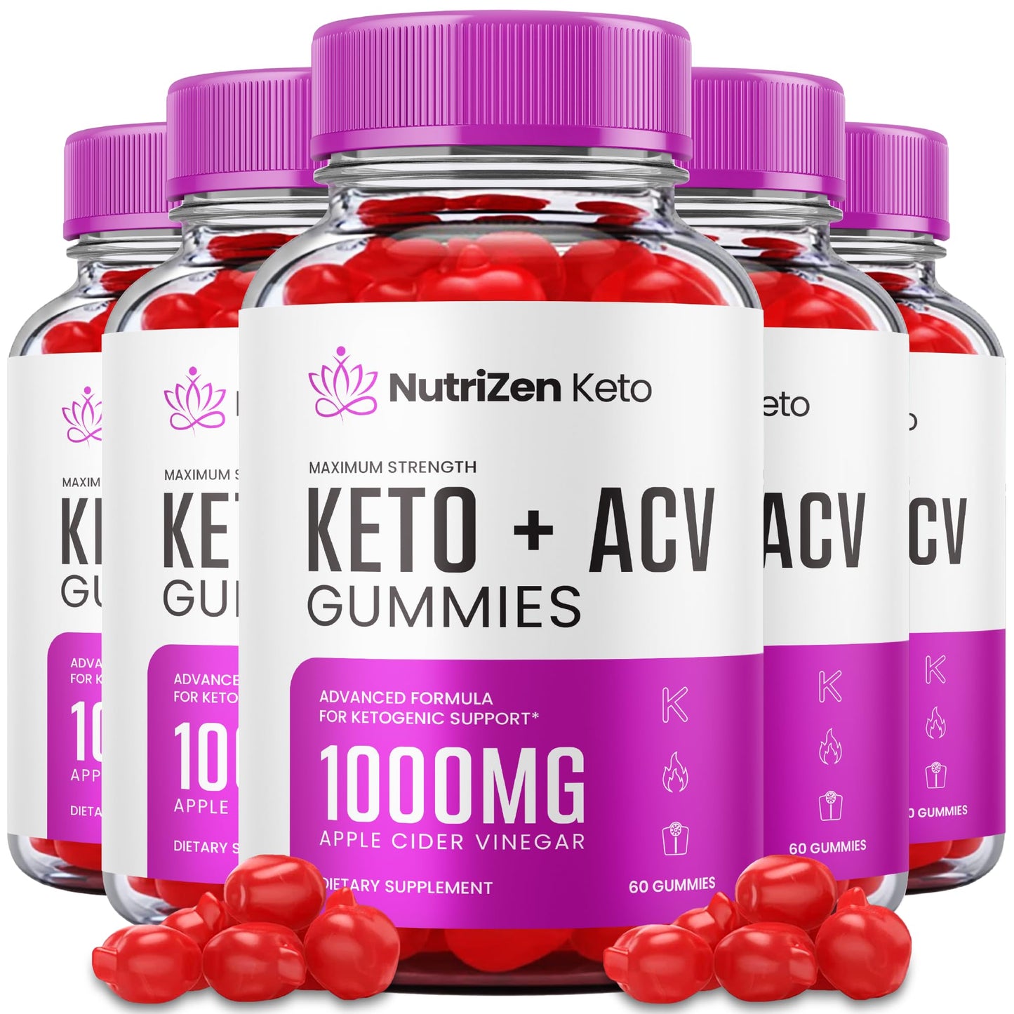 (5 Pack) Nutrizen Keto Acv Gummies - Official Formula - Nutrizen Keto + Acv Gummies HealthlyUS supplements
