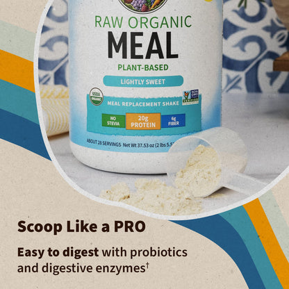 Garden of Life Vegan Protein Powder - Raw Organic Meal Replacement Shakes Garden of LifeUS supplements