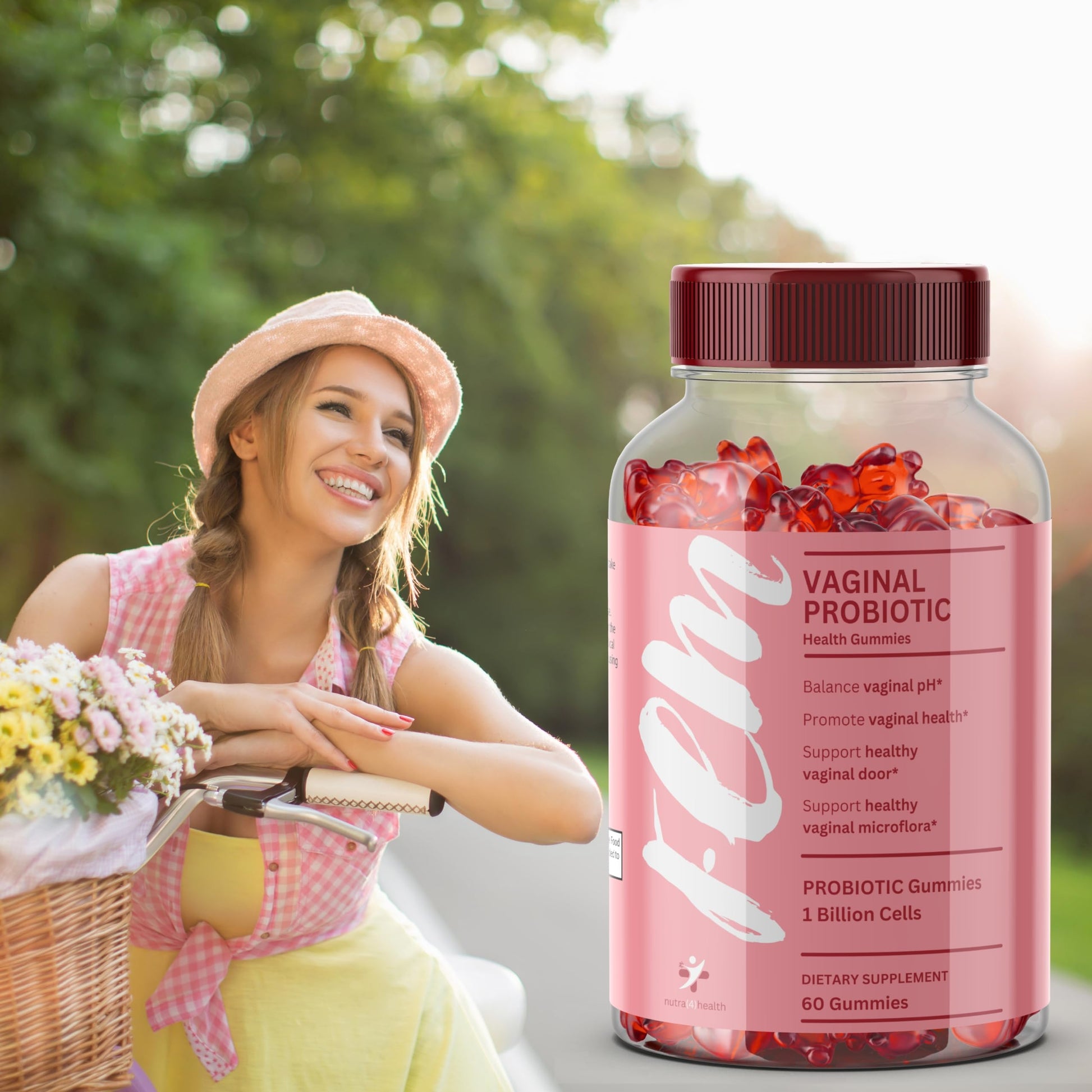 FEM Vaginal Probiotic Gummies for Women - Promotes pH Balance, Healthy Vaginal Odor & Urinary nutra4healthAu supplements