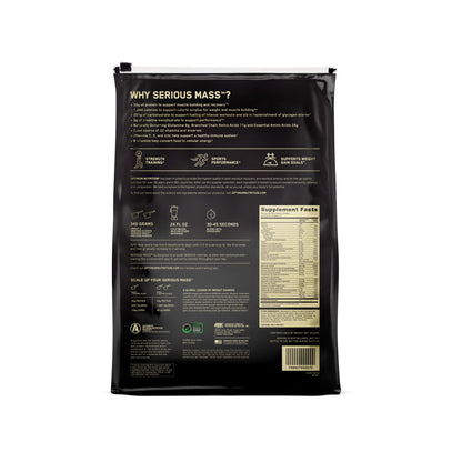 Optimum Nutrition Serious Mass, Weight Gainer Protein Powder for Muscle Gain, Added Optimum NutritionUS supplements