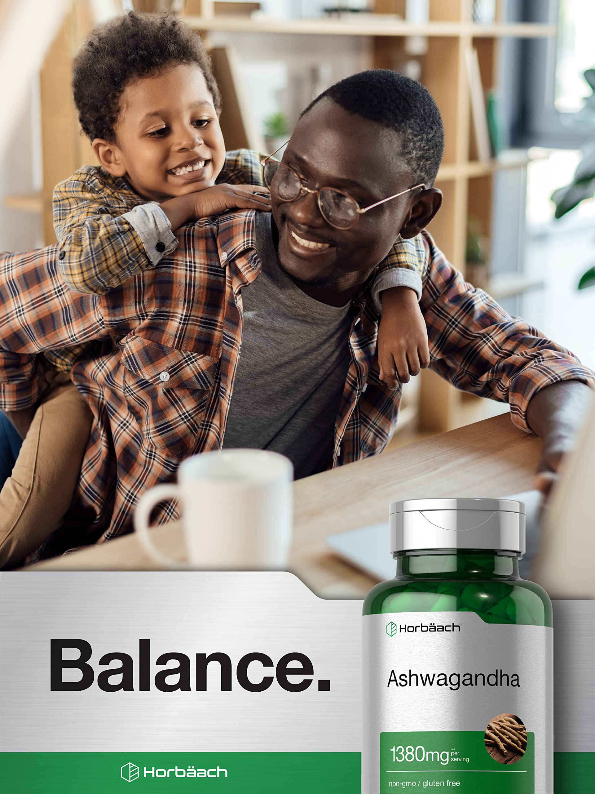 Horbäach Ashwagandha Root Supplement | 180 Capsules | for Women and Men | Herbal Extract | Non-GMO, Gluten Free HorbäachAu supplements