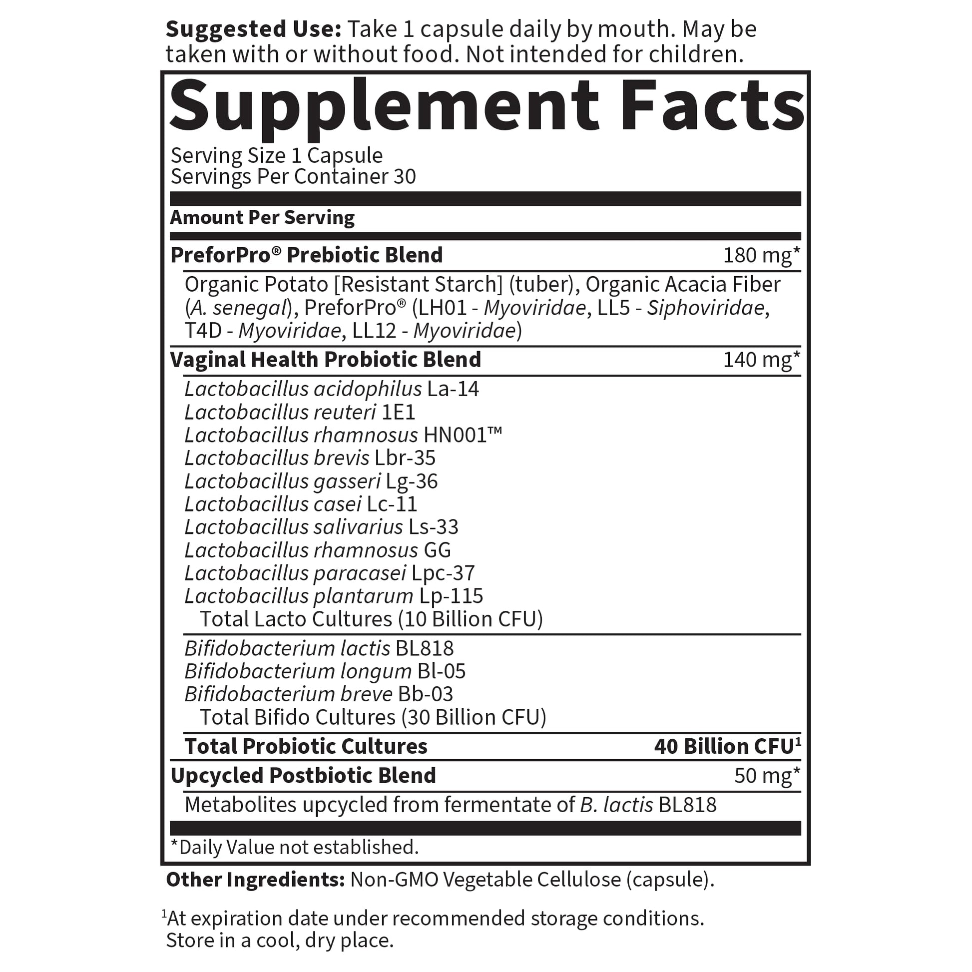 Garden of Life, Femini Ph Daily Care Probiotic Capsule, 30 Count Garden of LifeAu supplements