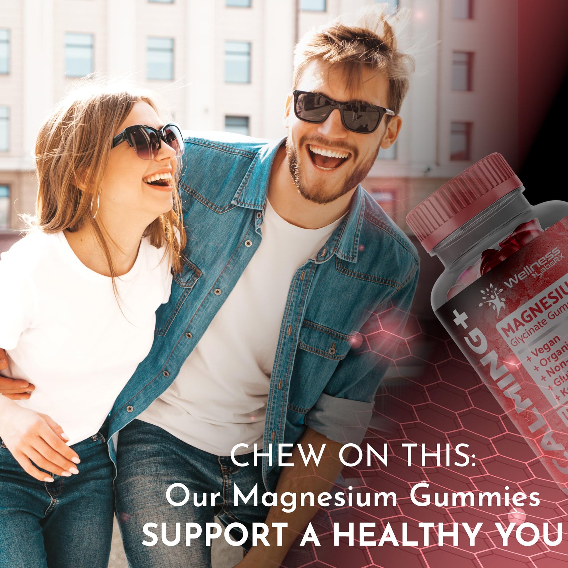 Magnesium Glycinate Gummies - 1000 mg - Magnesium Supplement to Support WELLNESS LABSRXAu supplements