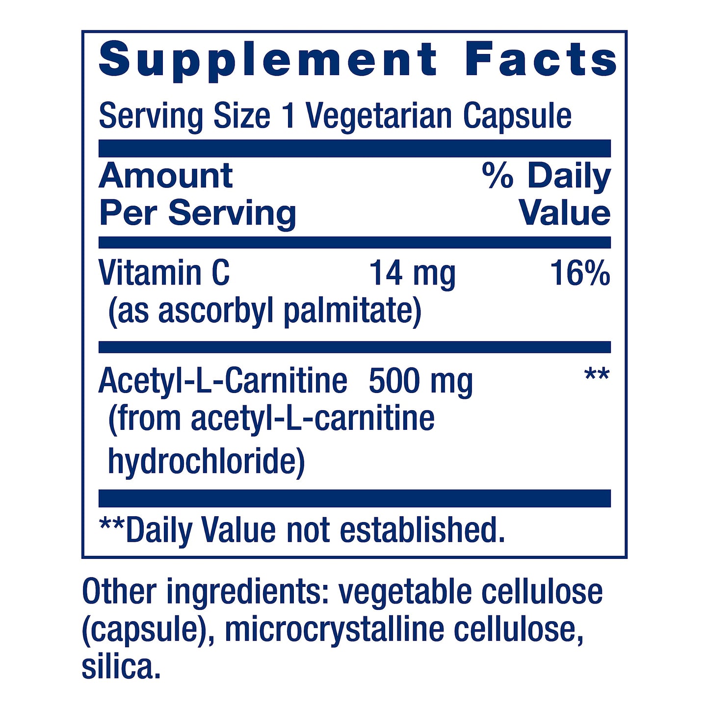 Life Extension Acetyl-L-Carnitine, Acetyl-L-Carnitine, vitamin C, Brain, mood & nerve health Life ExtensionUS supplements