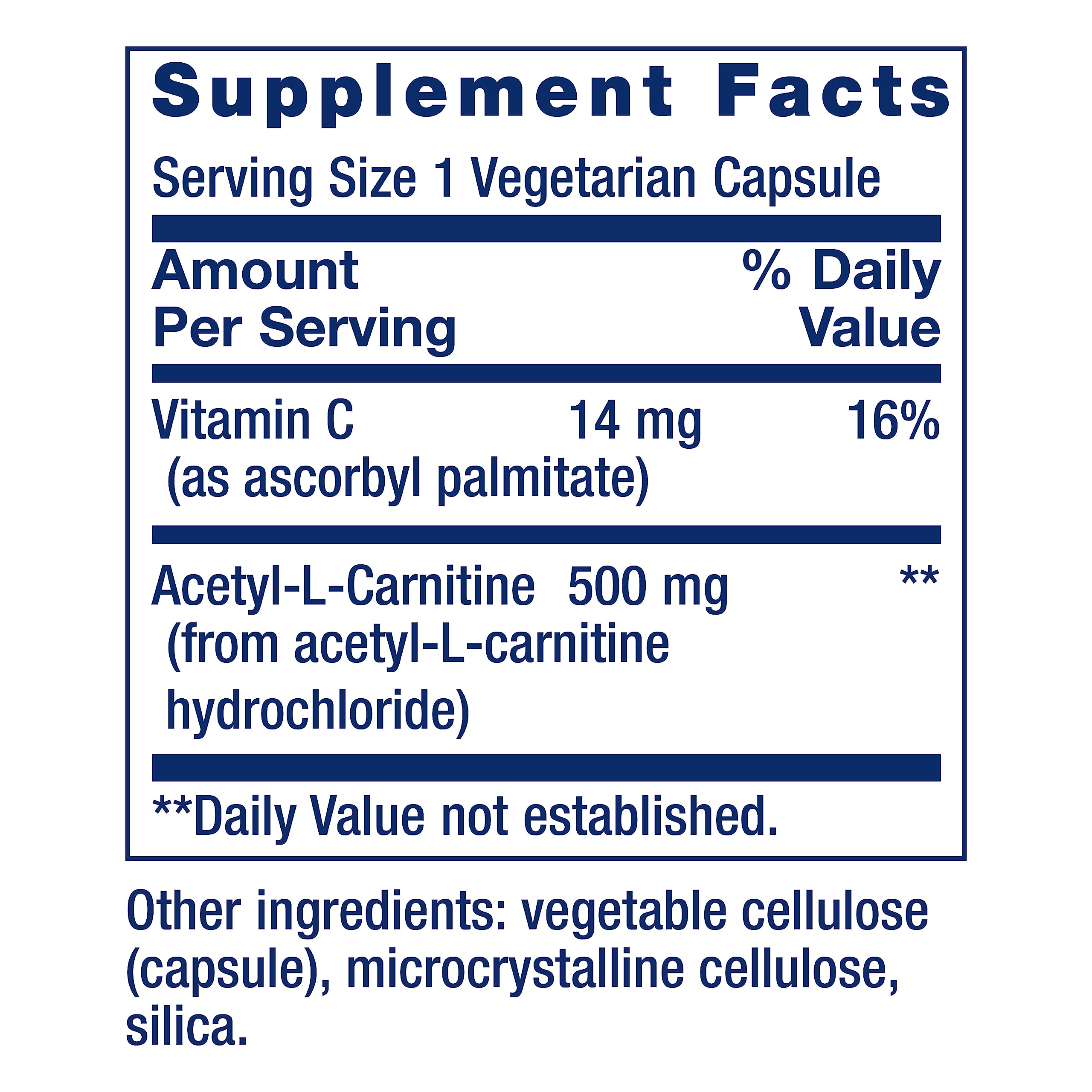 Life Extension Acetyl-L-Carnitine, Acetyl-L-Carnitine, vitamin C, Brain, mood & nerve health Life ExtensionAu supplements