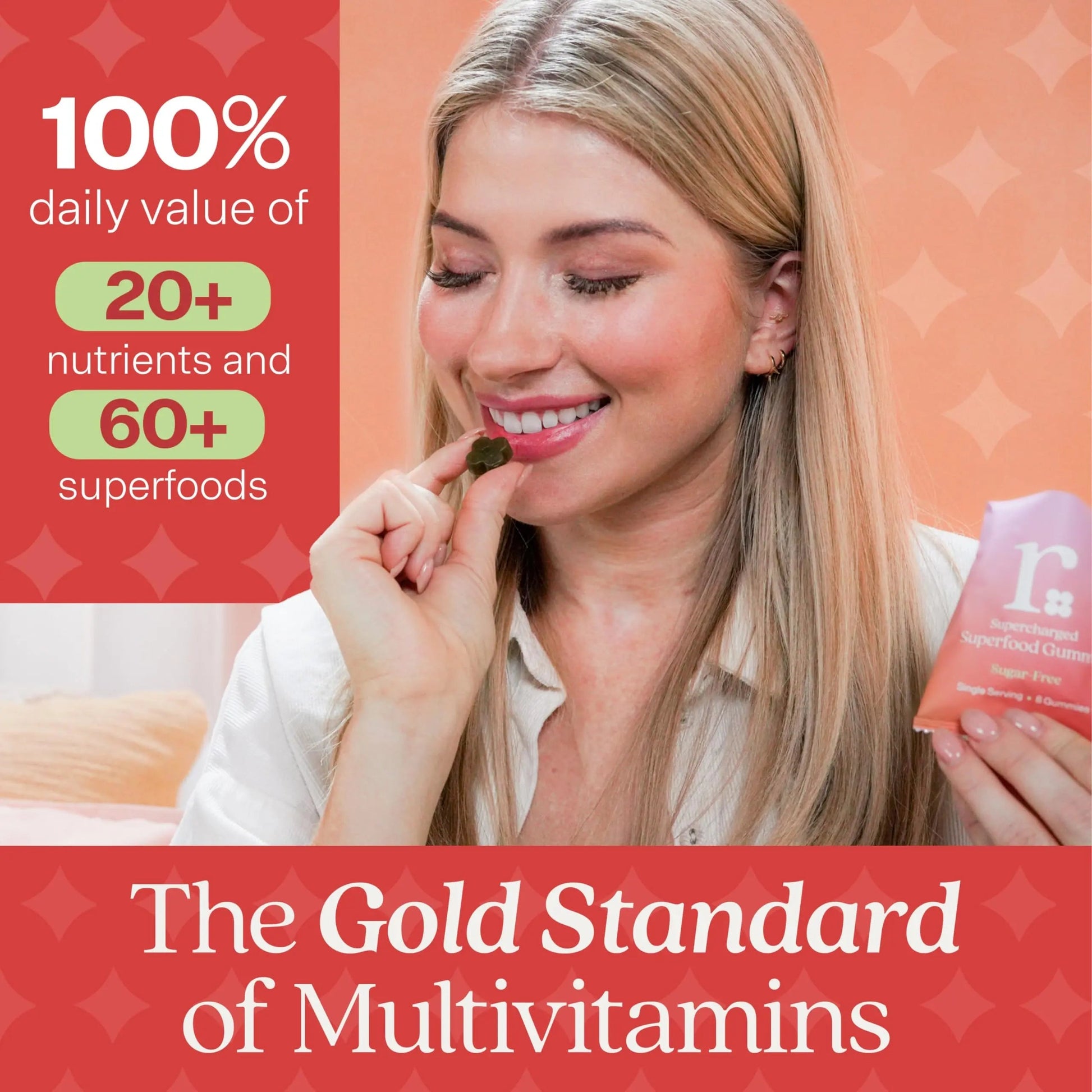 Rizz Sugar-Free Green Gummies - 60+ Superfoods 6g Fiber - Prebiotic and Probiotic Gummies - Vegan Multivitamins for Women & Men RizzAu supplements