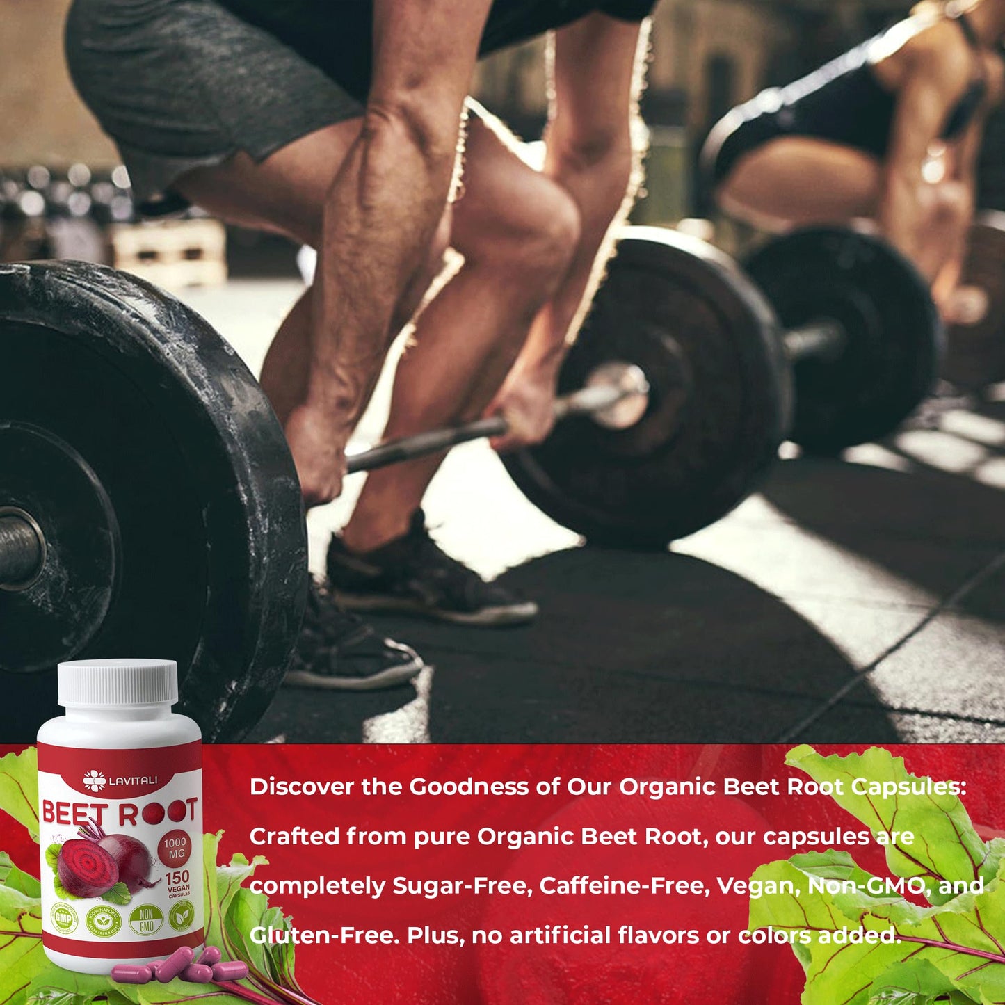 LaVitali 275 Beet Root Extract Capsules, 1000mg per Serving, High Concentrated Herbal LaVitaliUS supplements