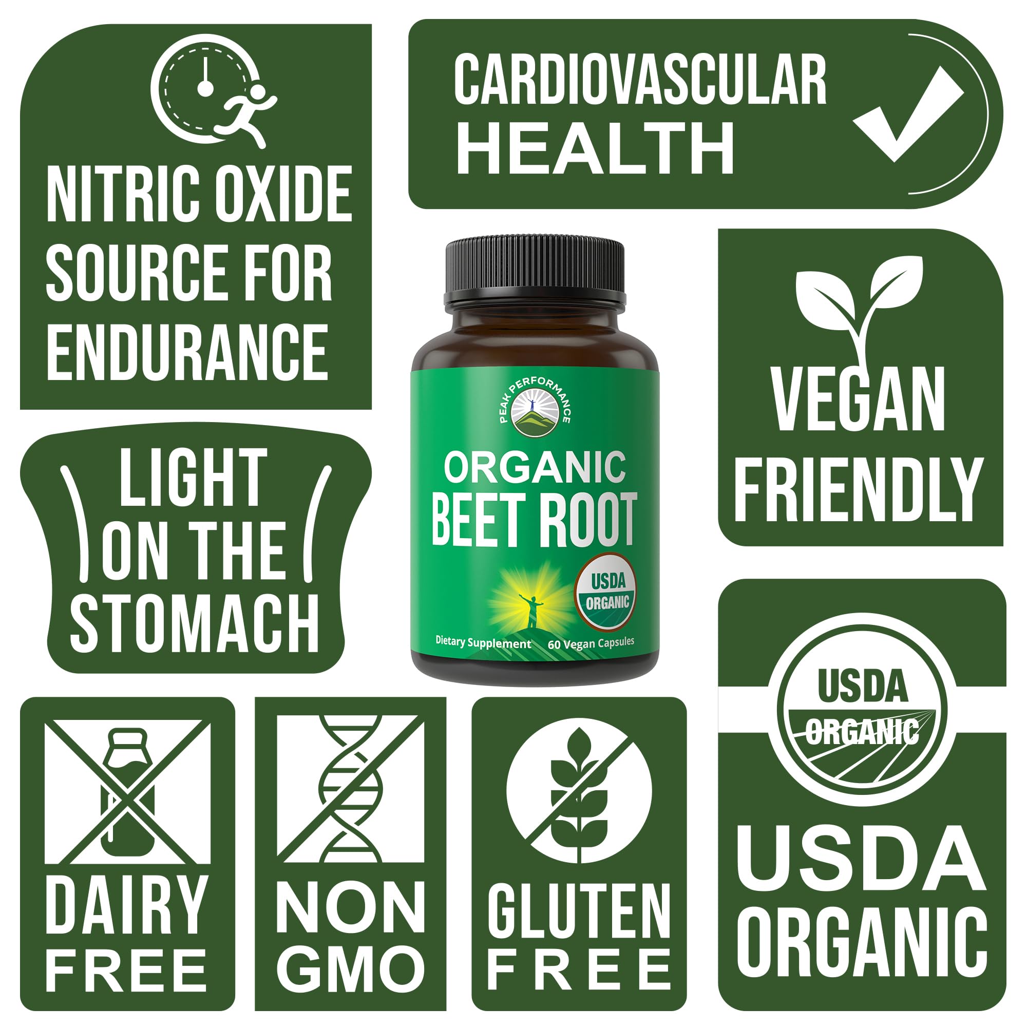 USDA Organic Beet Root Vegan Capsules. Beets Juice Powder Super Food Pills 1200 mg. Nitric Oxide Energy Boosting Beetroot Extract Capsules. Polyphenol Support Supplement for Women and Men Peak PerformanceAu supplements