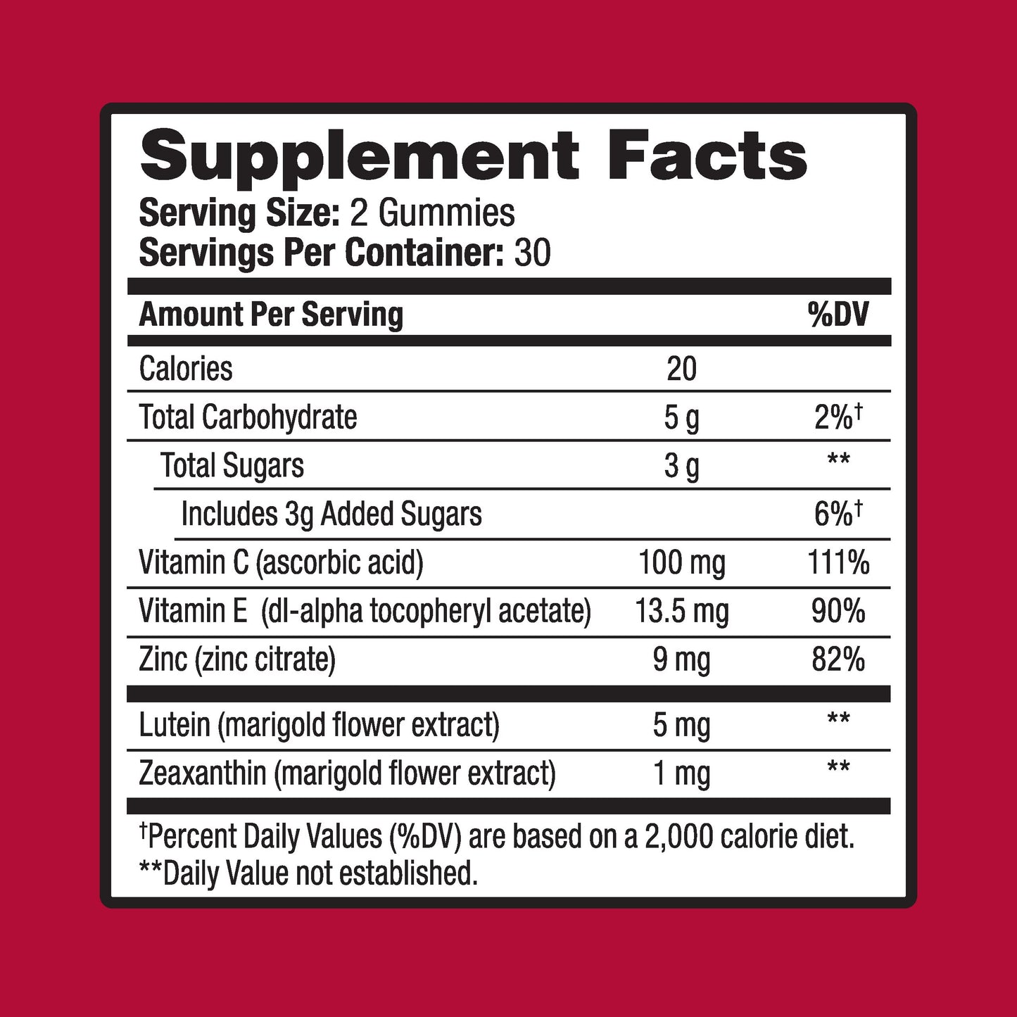Ocuvite Vitamin & Mineral Supplement for Eye Health Adult Gummies OcuviteUS supplements