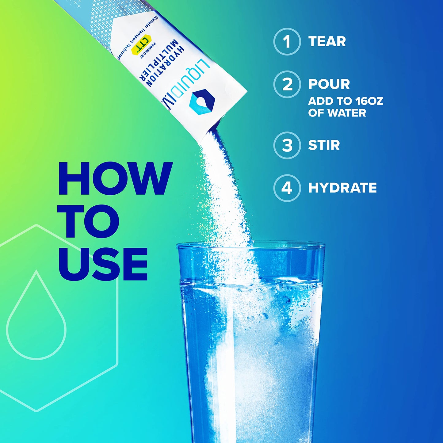 Liquid I.V. Hydration Multiplier + Probiotic Kombucha - Tart Green Apple - Hydration Powder Liquid I.V.US supplements