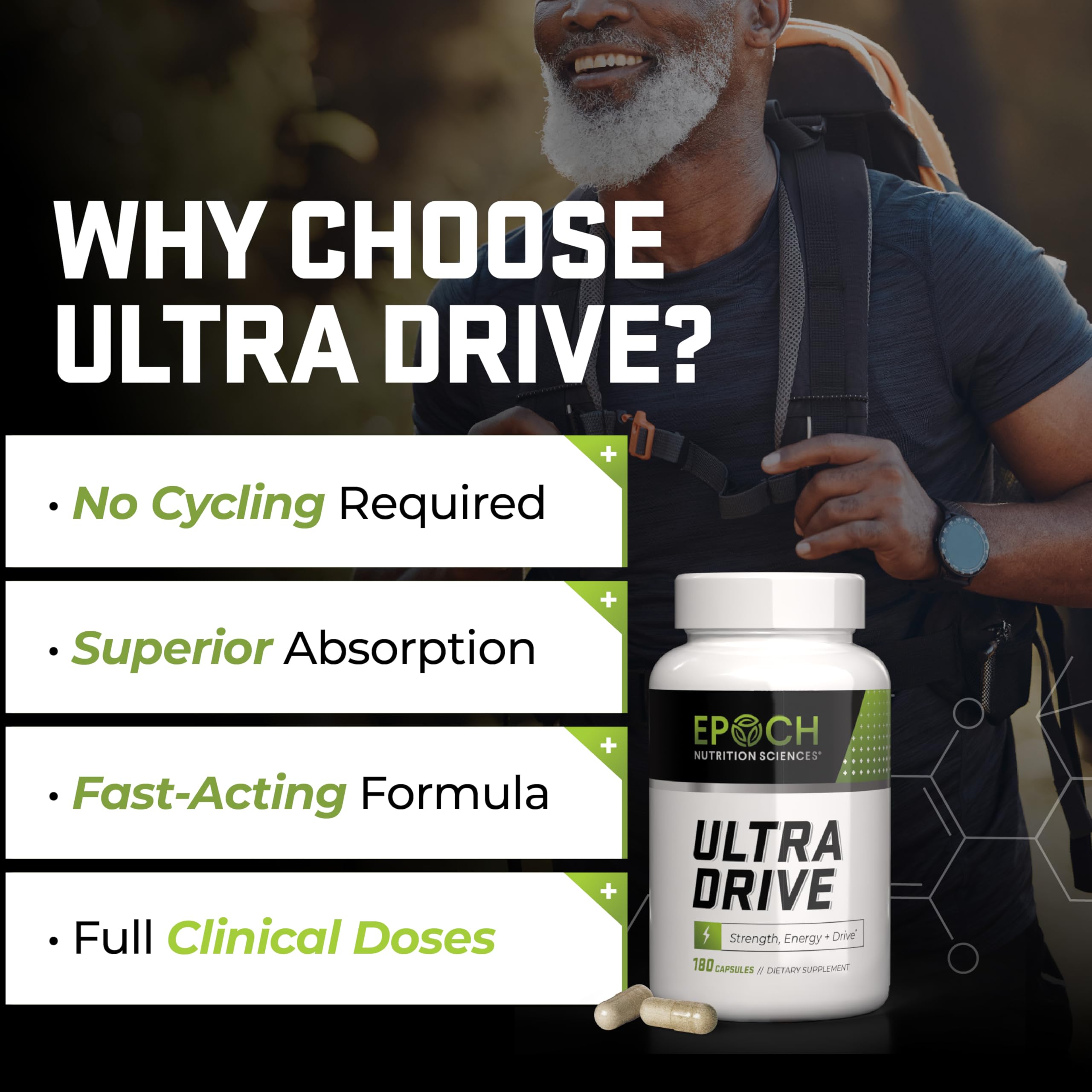 Epoch Nutrition | Ultra Drive – Advanced Performance Formula | Supports Energy, Endurance, and Healthy Circulation | with Tongkat Ali, Icariin & Nitric Oxide Support Epoch Nutrition SciencesAu supplements