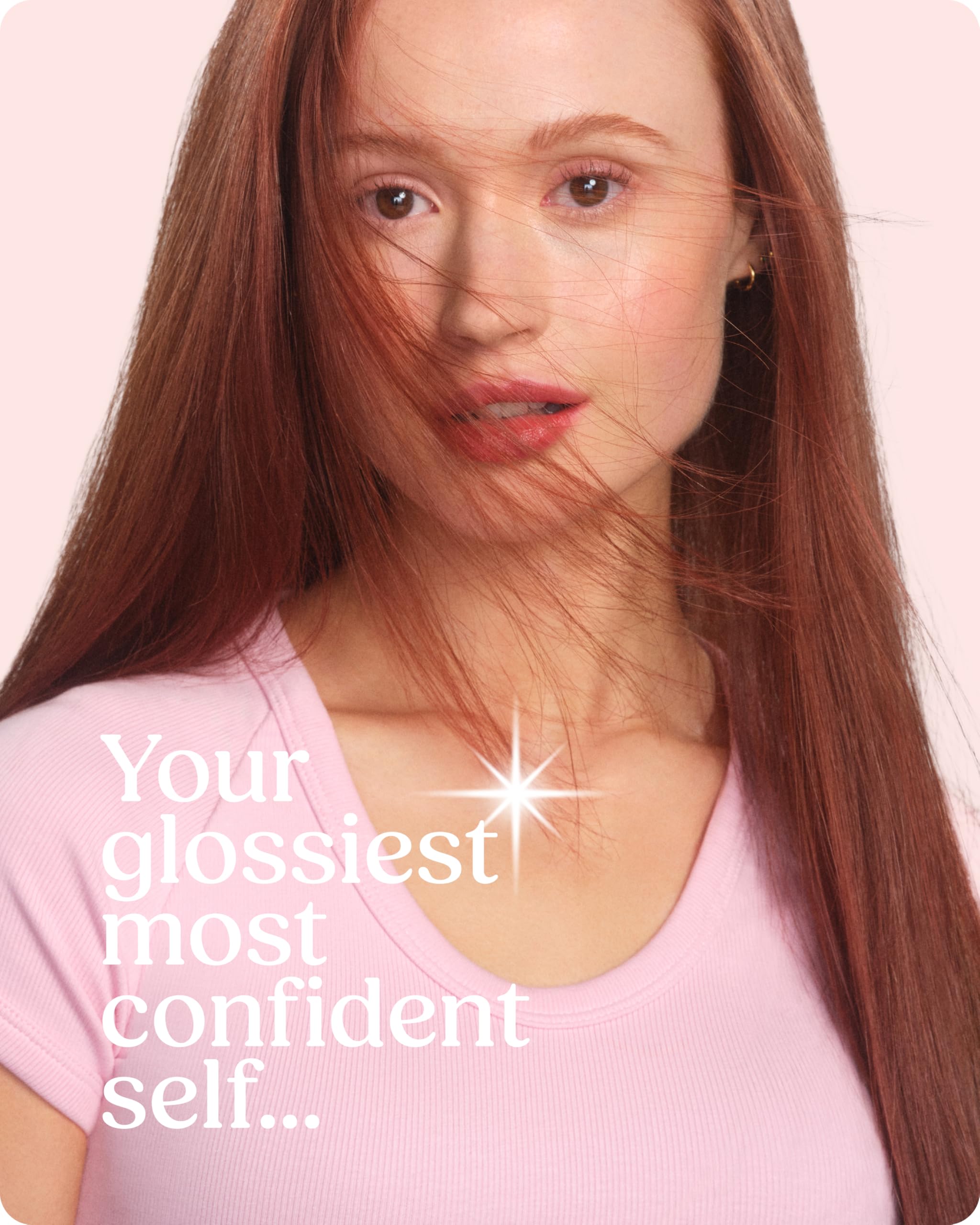 Glaze Color Conditioning Gloss - Tinted Moisturizer for Brown or Red Hair, Boosts Color and Shine, Repairs Damage - Auburn Spice, 6.4 oz glazeAu supplements