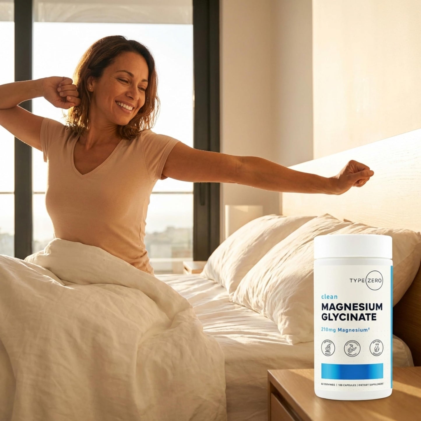 Type Zero Magnesium Glycinate (210mg | 180 Capsules) Pure, Non-GMO, Gluten Free, Natural High Absorption Magnesium Supplement Type ZeroUS supplements