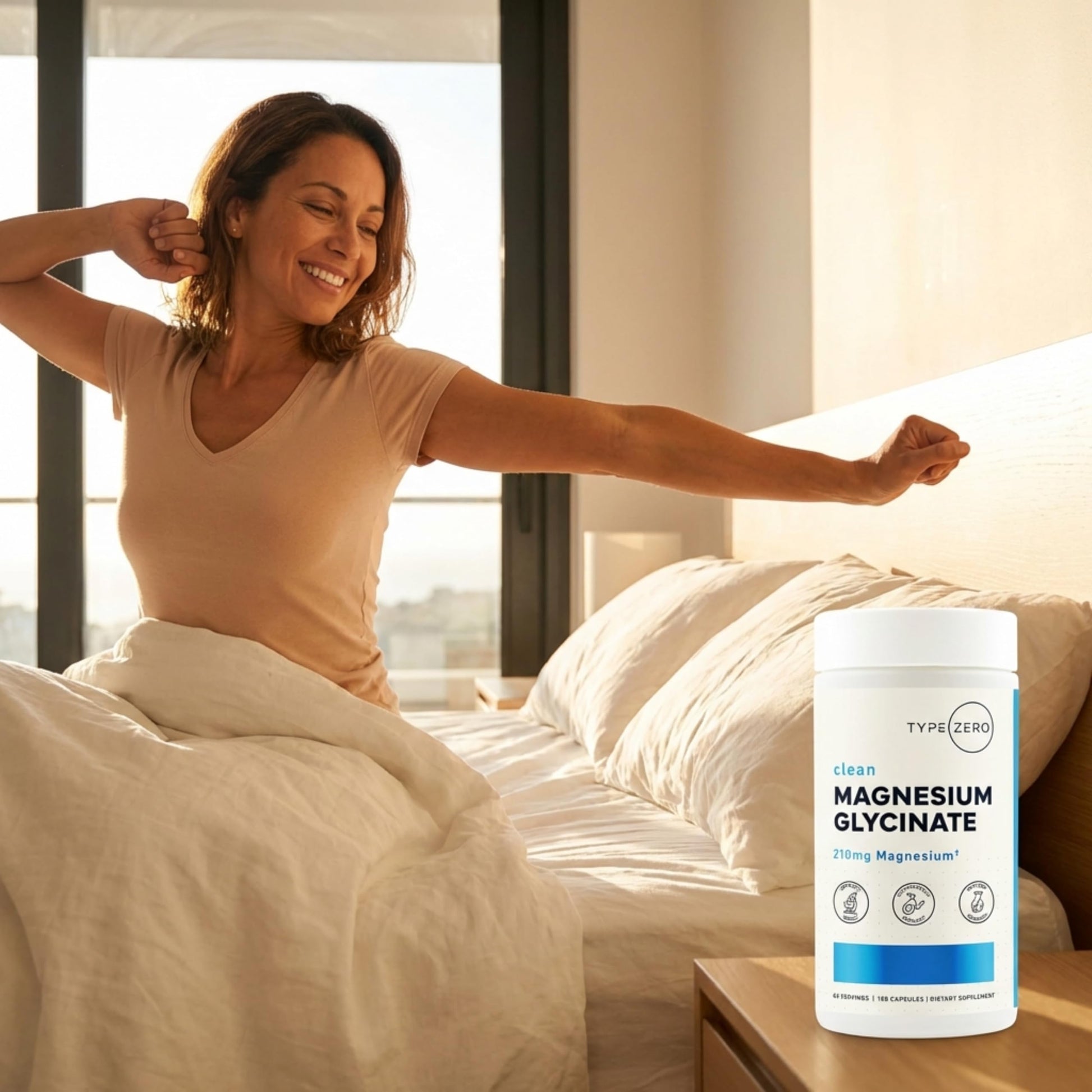 Type Zero Magnesium Glycinate (210mg | 180 Capsules) Pure, Non-GMO, Gluten Free, Natural High Absorption Magnesium Supplement Type ZeroUS supplements